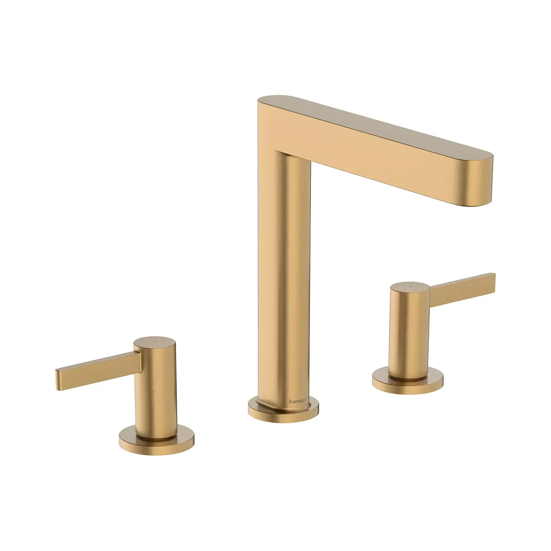 Змішувач для раковини Finoris Hansgrohe 76034140 Brushed Bronze — вид на білому тлі