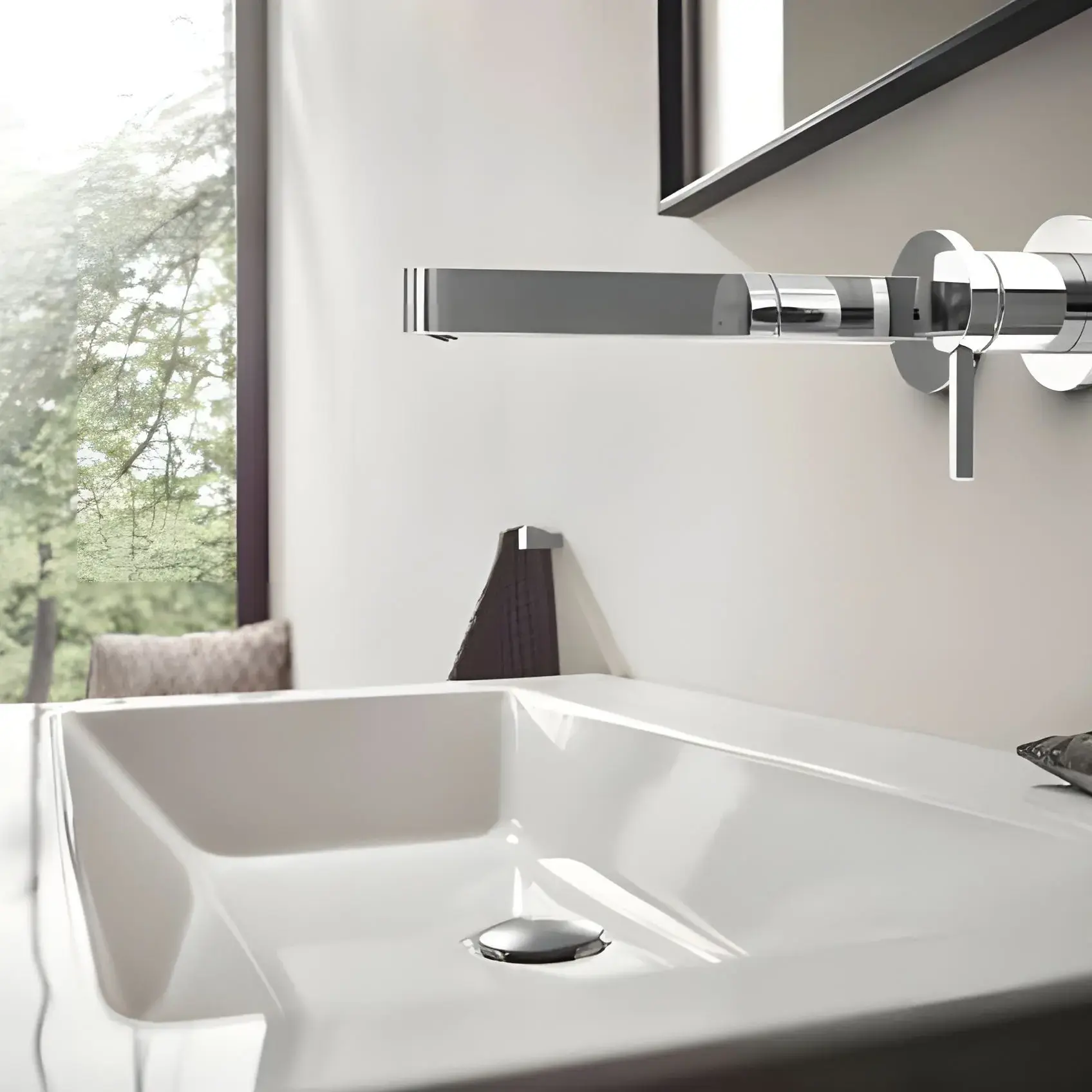 Змішувач для раковини Finoris Hansgrohe 76050000 Chrome — вид спереду