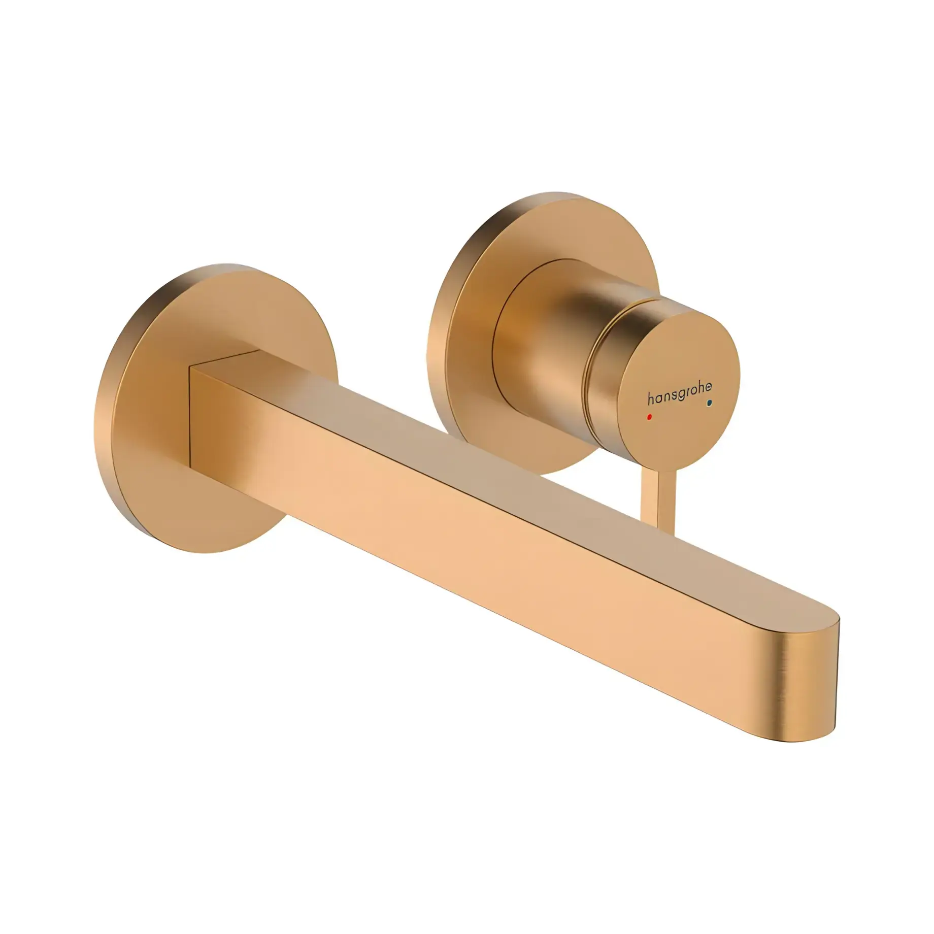 Змішувач для раковини Finoris Hansgrohe 76050140 Brushed Bronze — вид на білому тлі