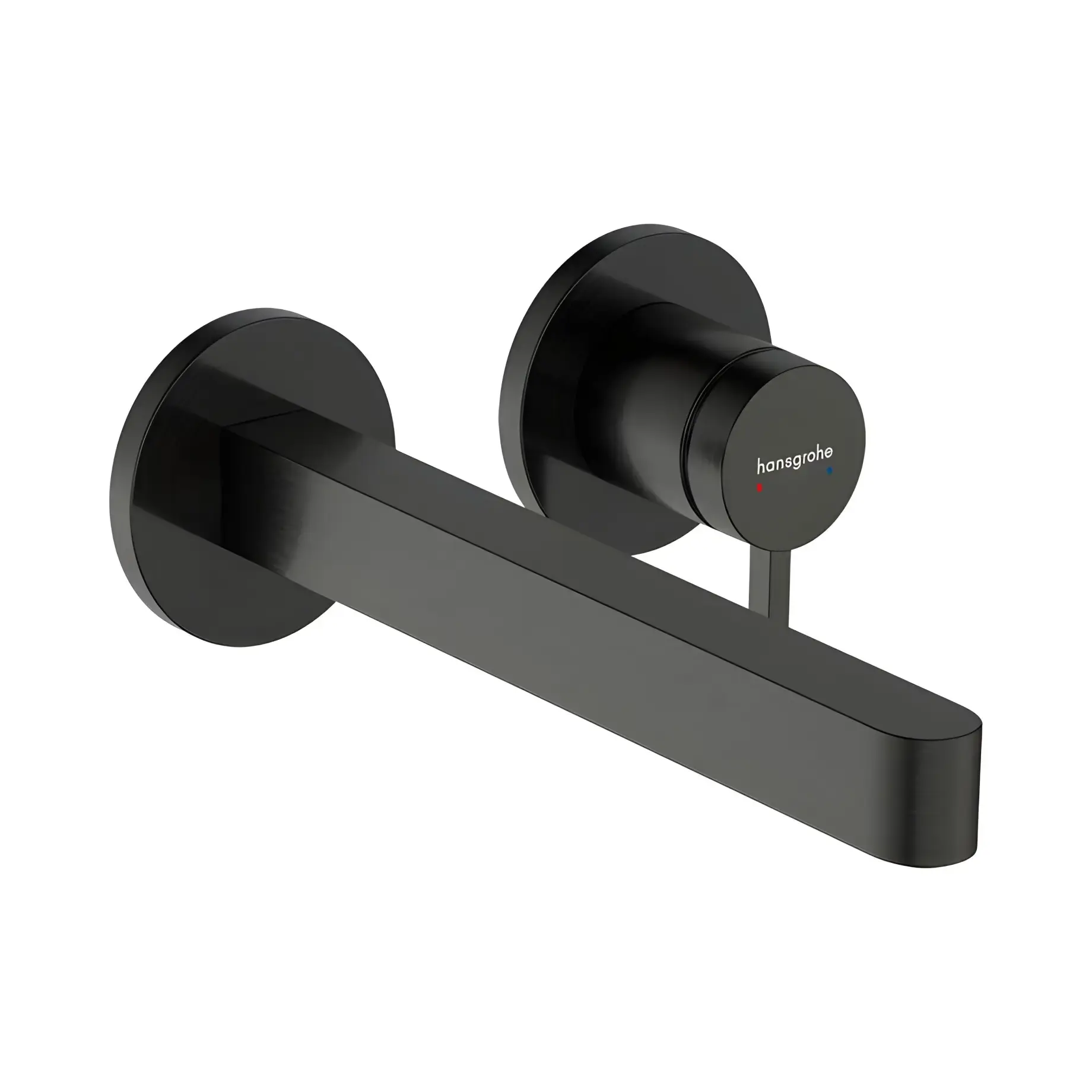 Змішувач для раковини Finoris Hansgrohe 76050340 Brushed Black Chrome — вид на білому тлі