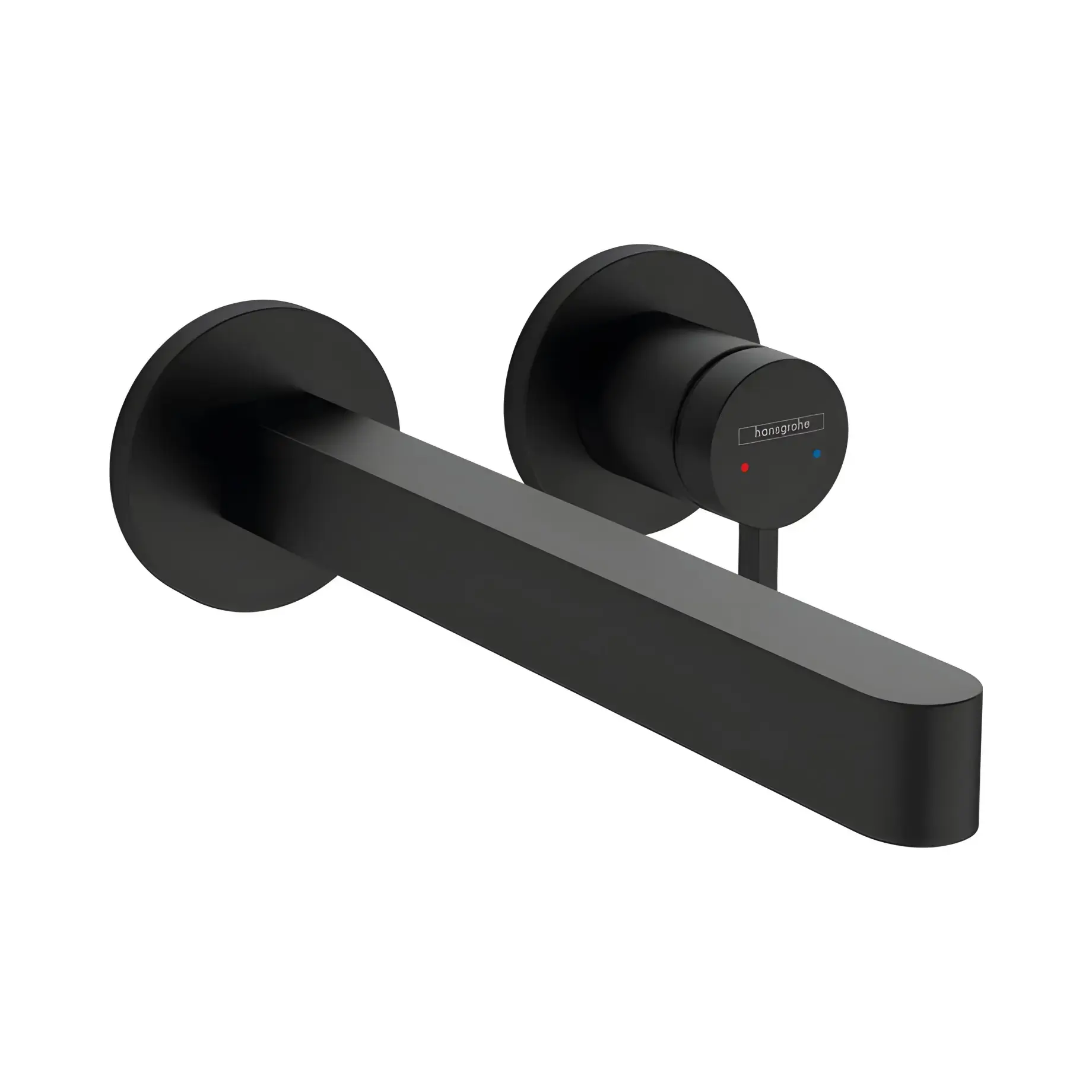 Змішувач для раковини Finoris Hansgrohe 76050670 Matt Black — вид на білому тлі