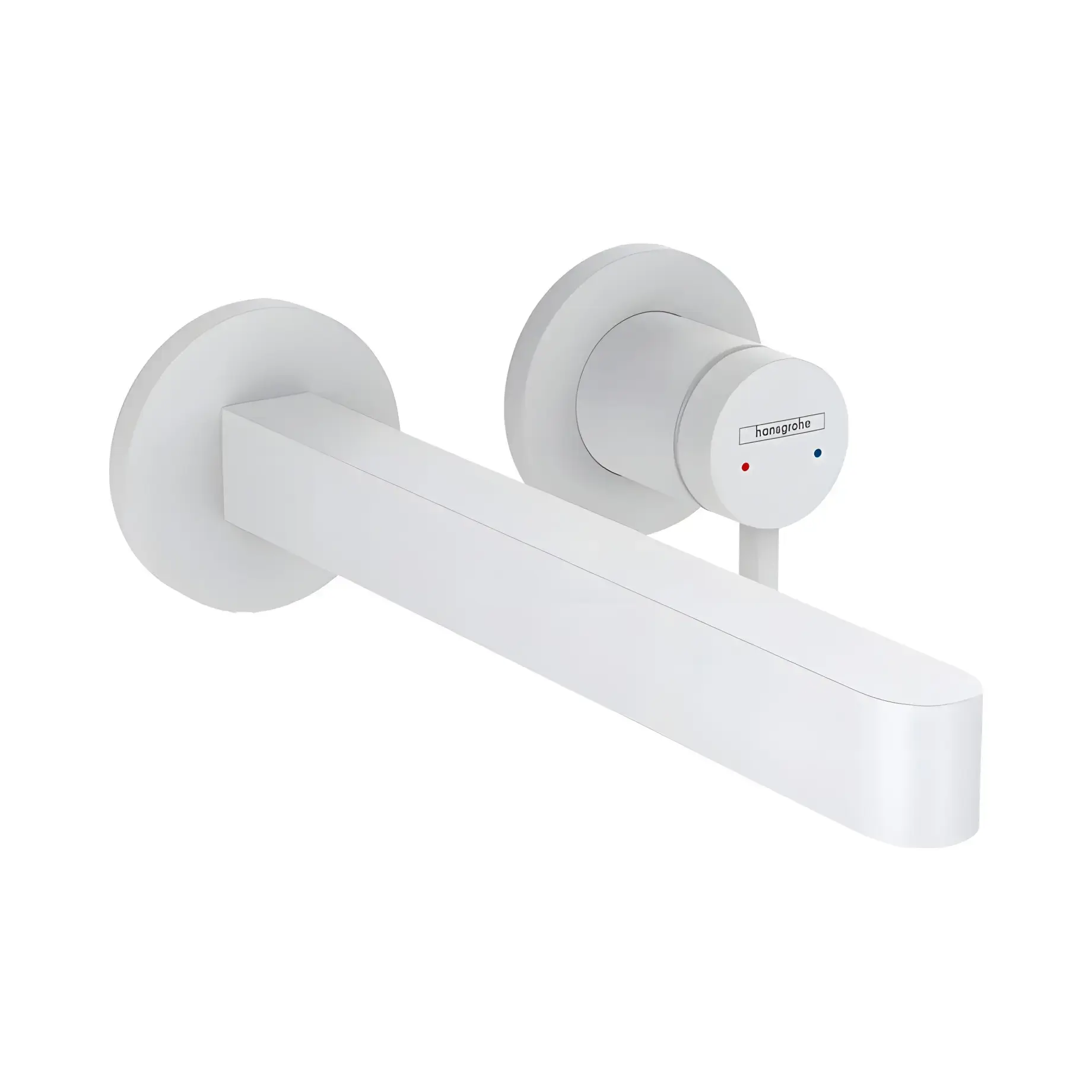Змішувач для раковини Finoris Hansgrohe 76050700 White Matt — вид на білому тлі
