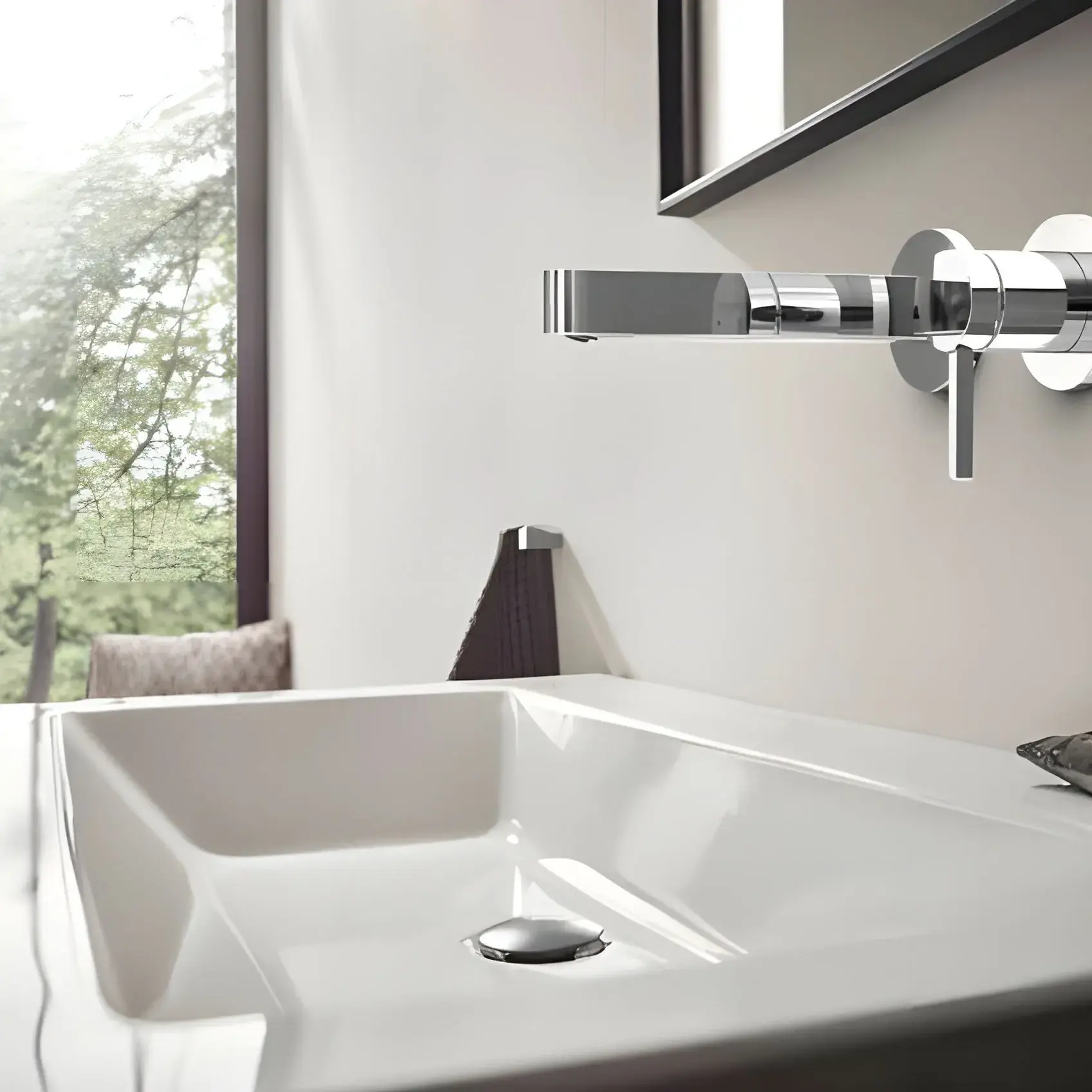 Змішувач для раковини Finoris Hansgrohe 76051000 Chrome — вид спереду