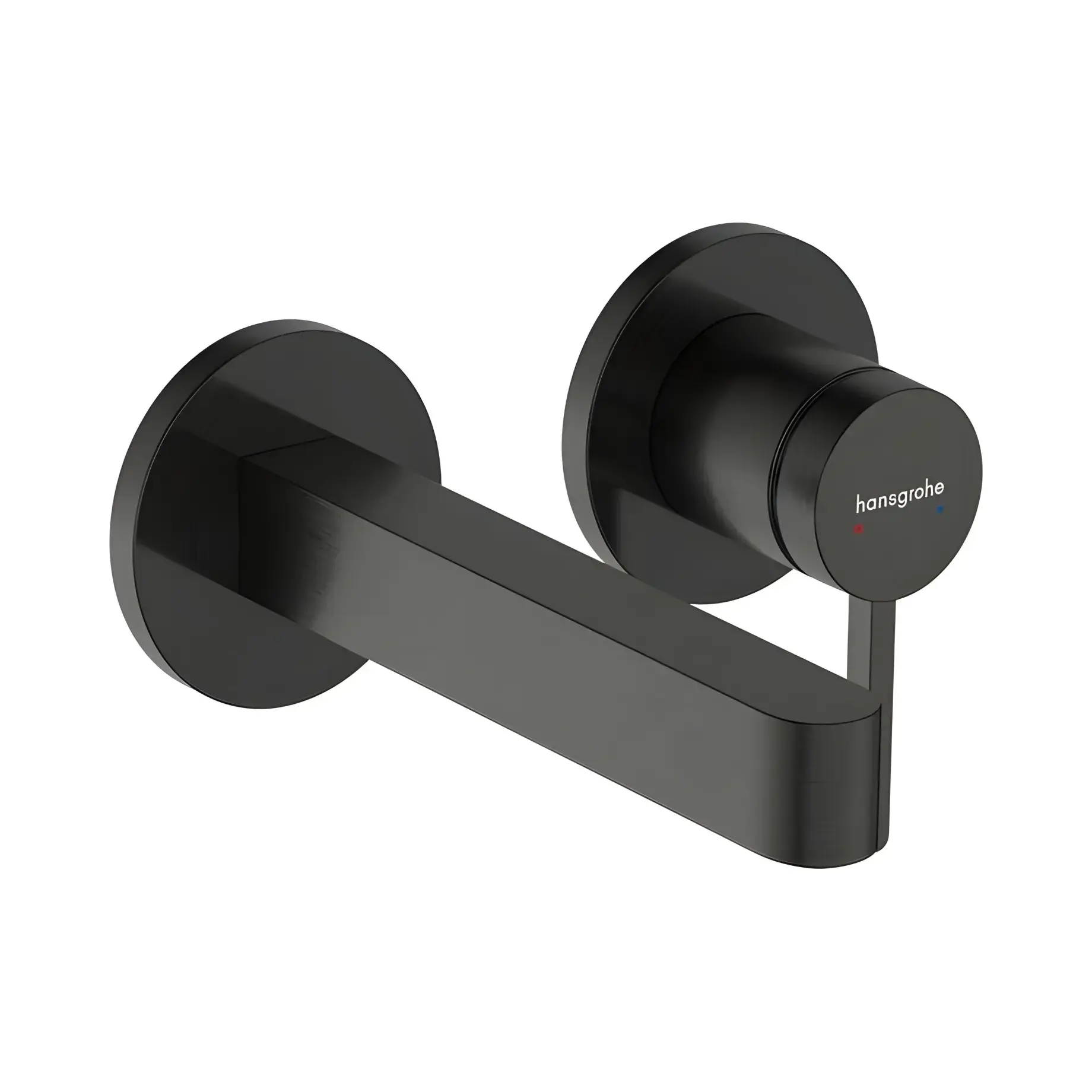 Змішувач для раковини Finoris Hansgrohe 76051340 Brushed Black Chrome — вид на білому тлі