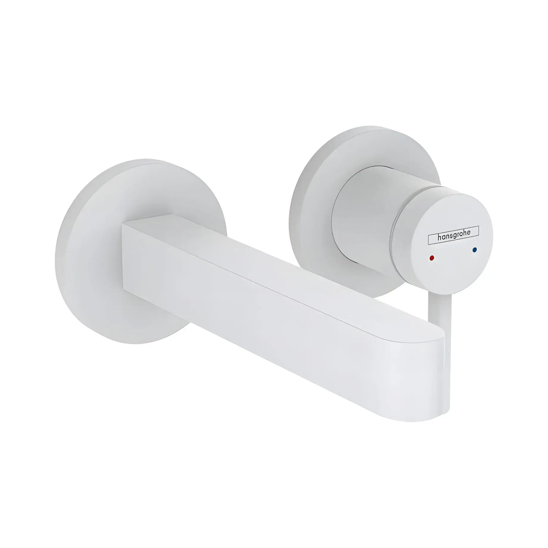 Змішувач для раковини Finoris Hansgrohe 76051700 White Matt — вид на білому тлі