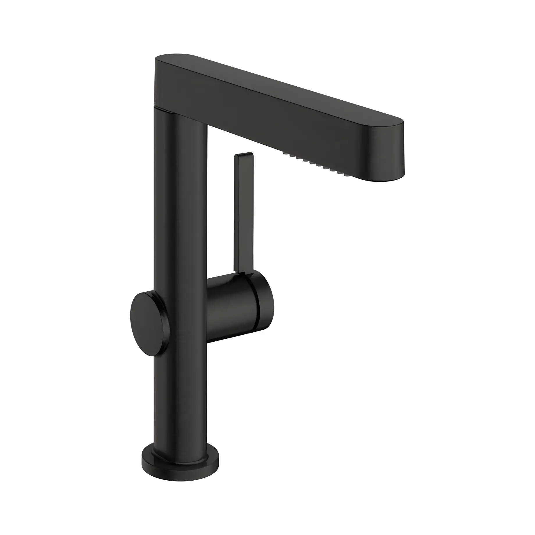 Змішувач для раковини Finoris Hansgrohe 76060340 Brushed Black Chrome — вид на білому тлі