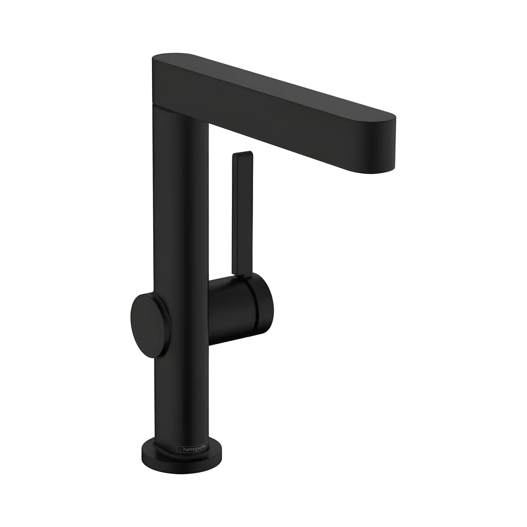 Змішувач для раковини Finoris Hansgrohe 76060670 Matt Black — вид на білому тлі