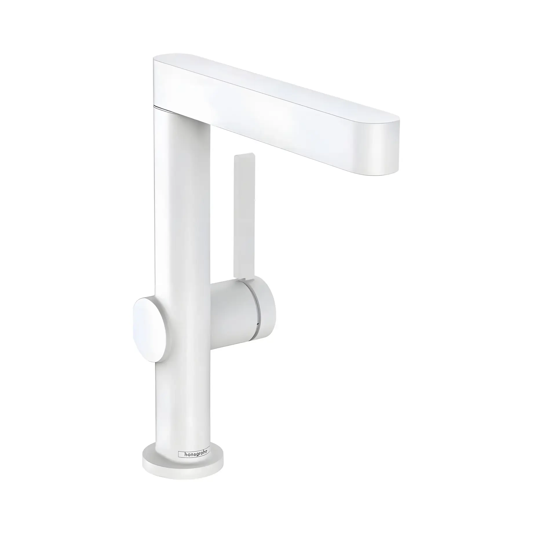 Змішувач для раковини Finoris Hansgrohe 76060700 White Matt — вид на білому тлі