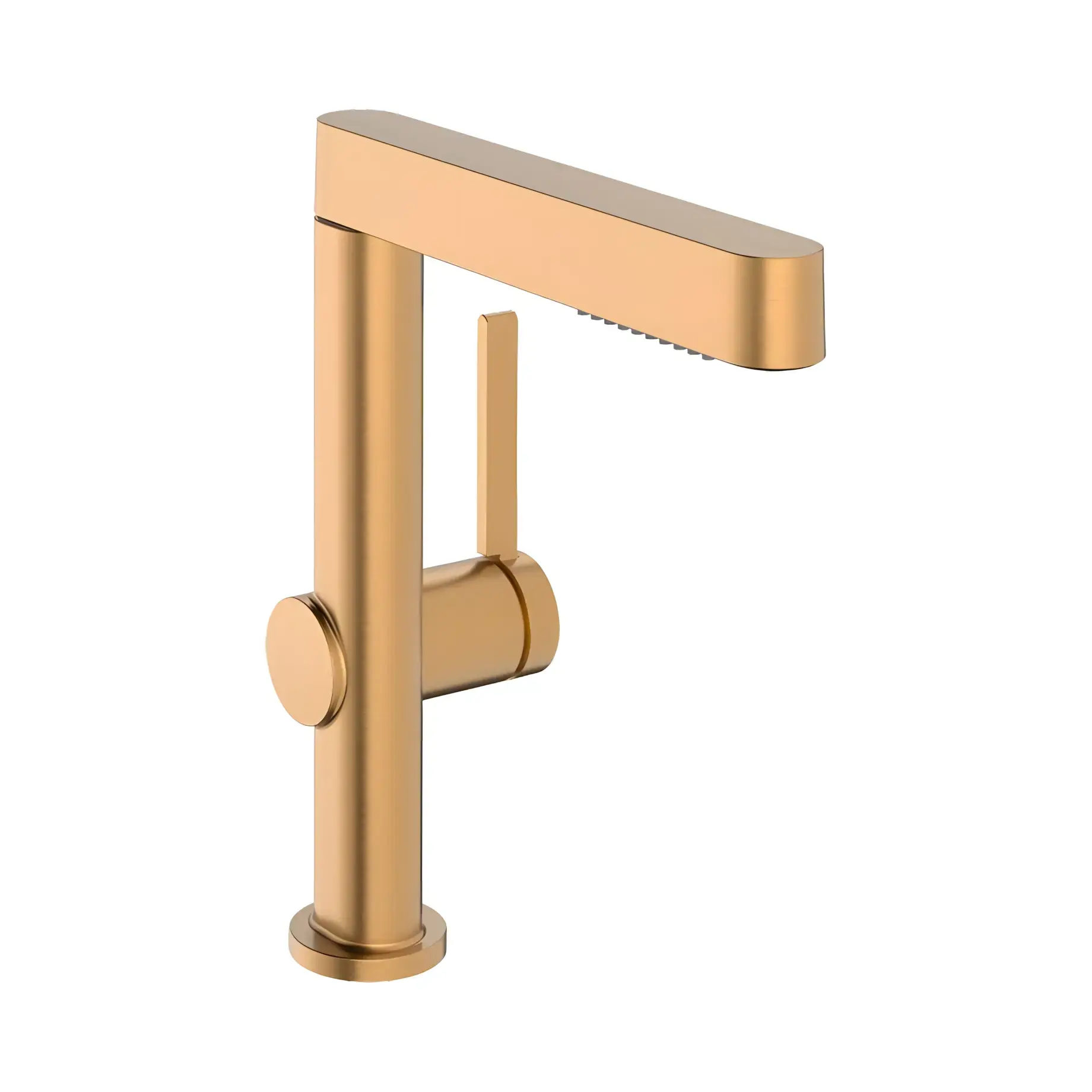 Змішувач для раковини Finoris Hansgrohe 76063140 Brushed Bronze — вид на білому тлі
