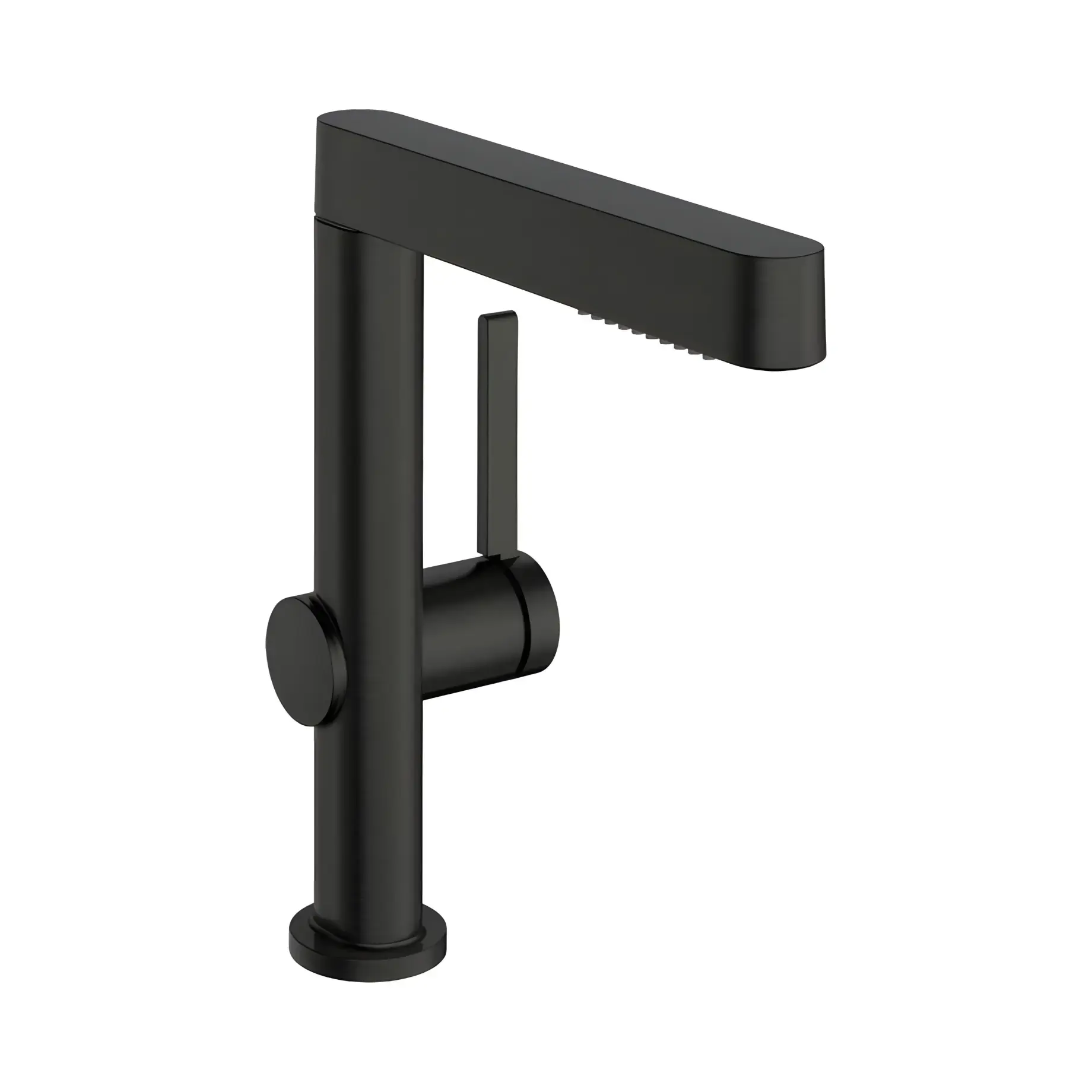 Змішувач для раковини Finoris Hansgrohe 76063340 Brushed Black Chrome — вид на білому тлі
