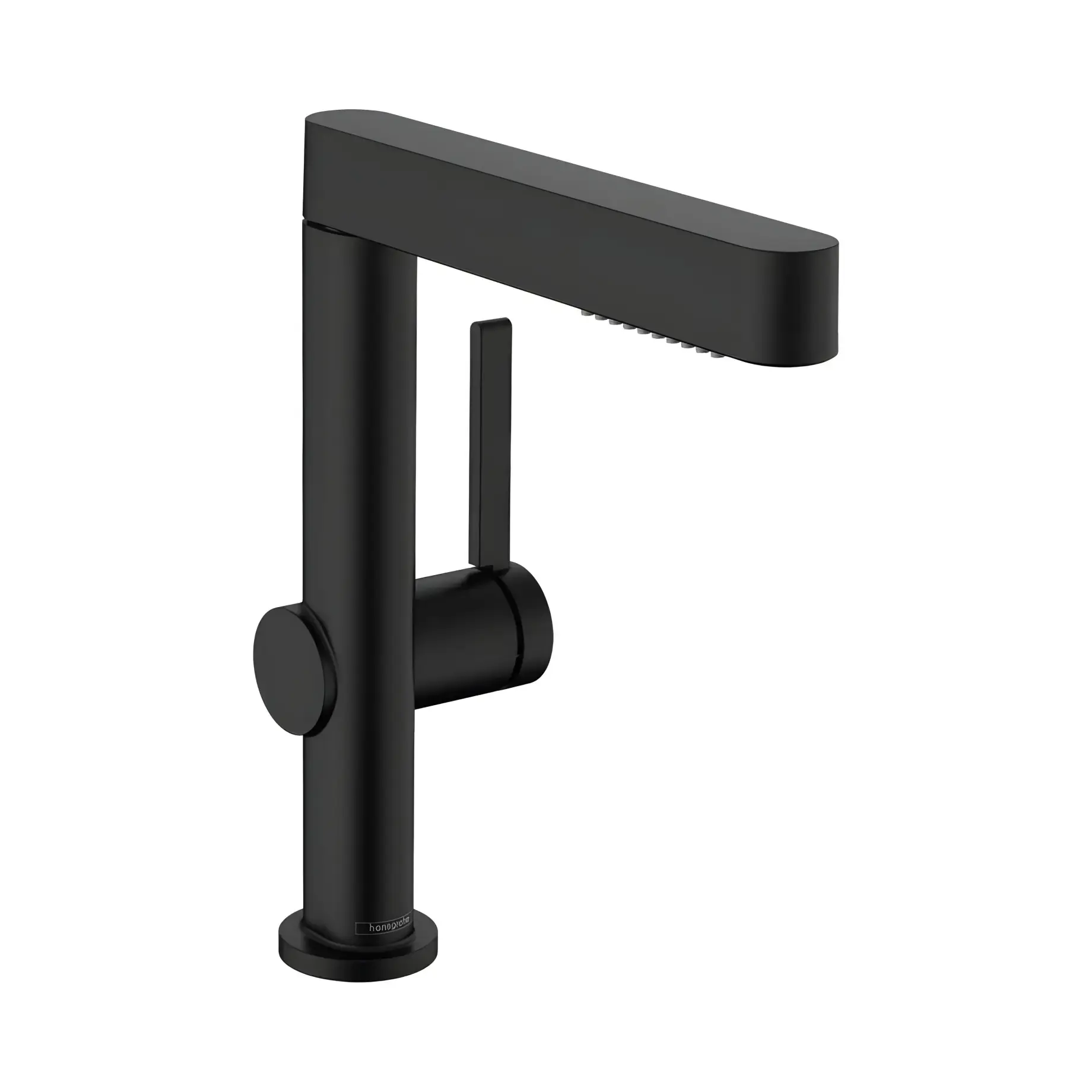 Змішувач для раковини Finoris Hansgrohe 76063670 Matt Black — вид на білому тлі