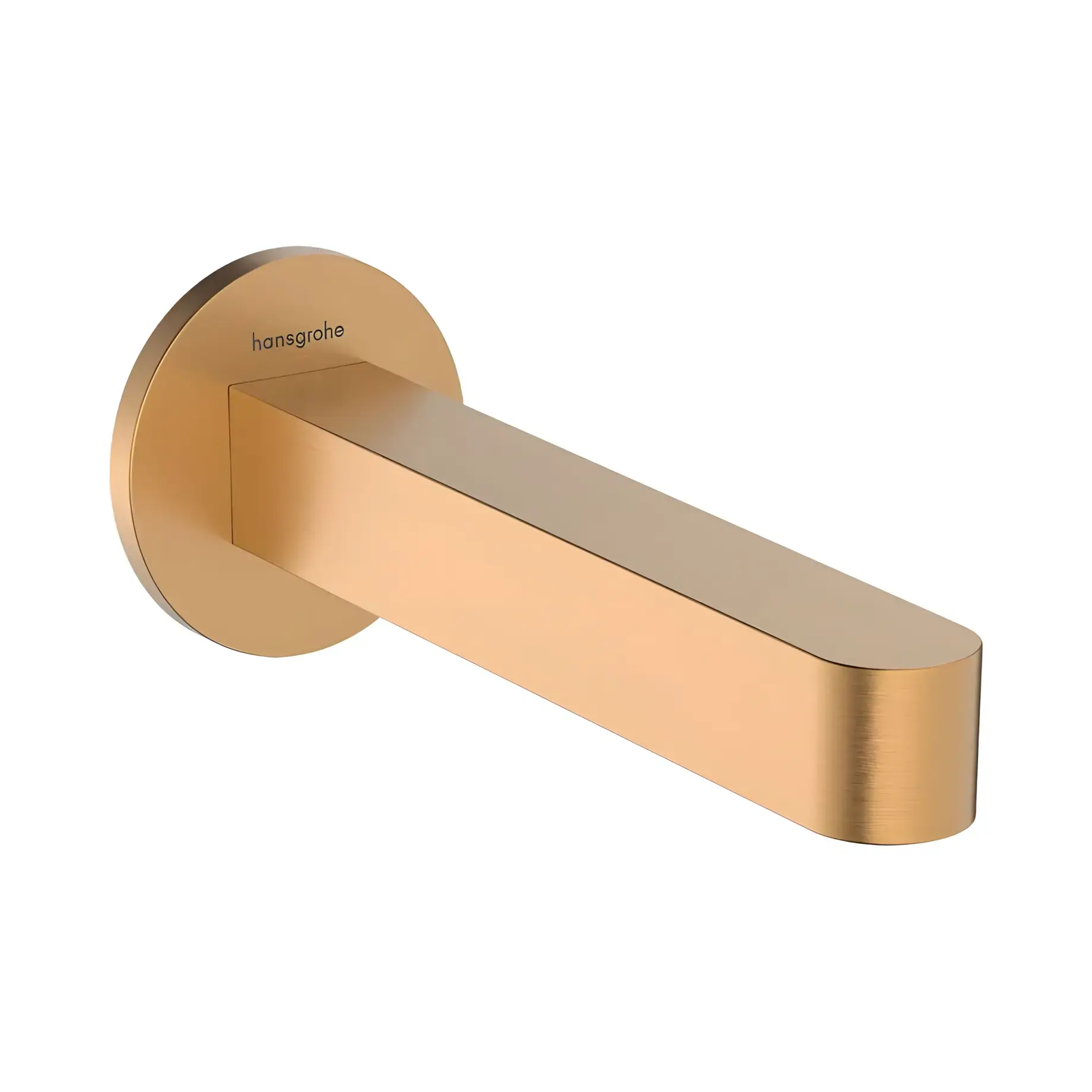 Вилив Finoris Hansgrohe 76410140 Brushed Bronze — вид на білому тлі