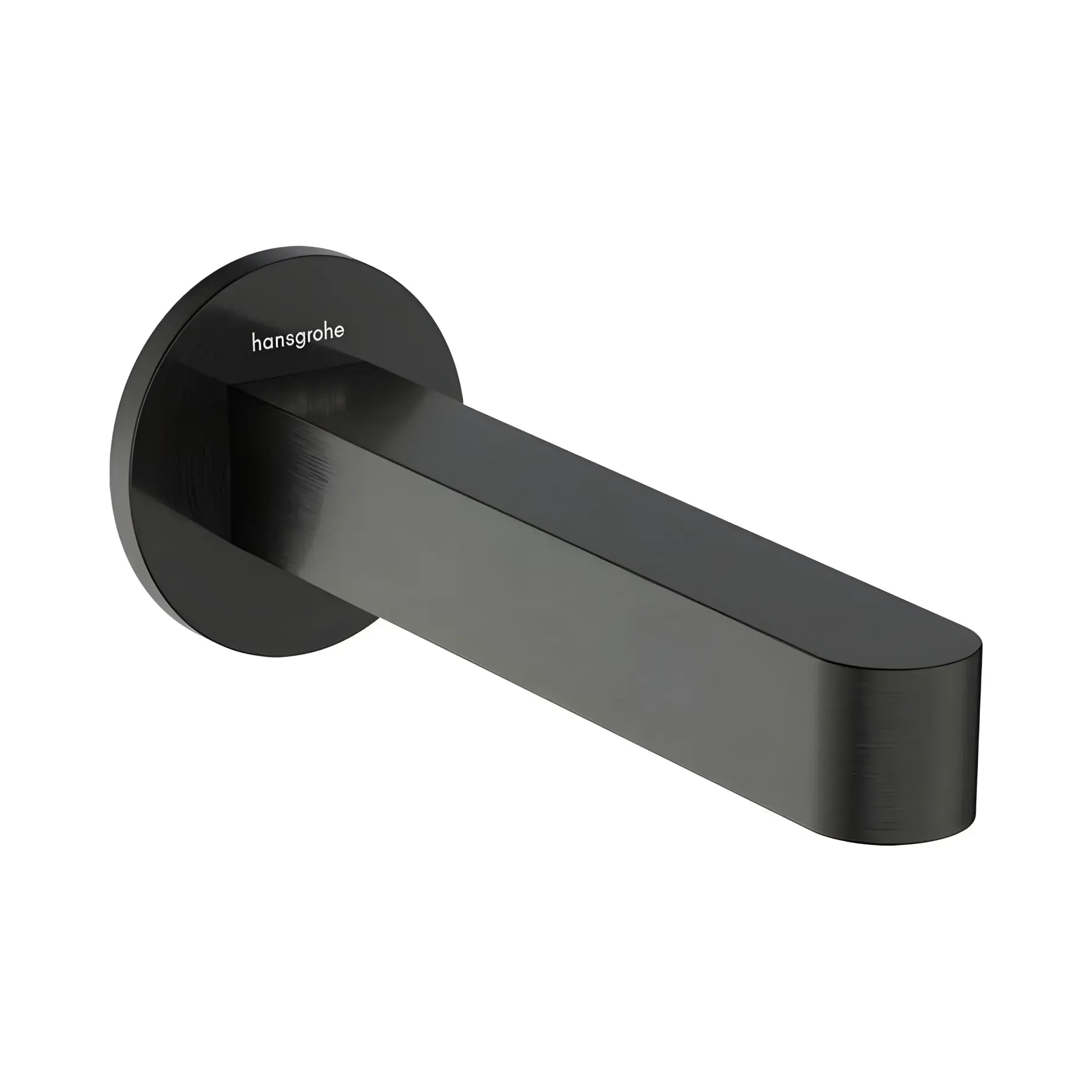 Вилив Finoris Hansgrohe 76410340 Brushed Black Chrome — вид на білому тлі