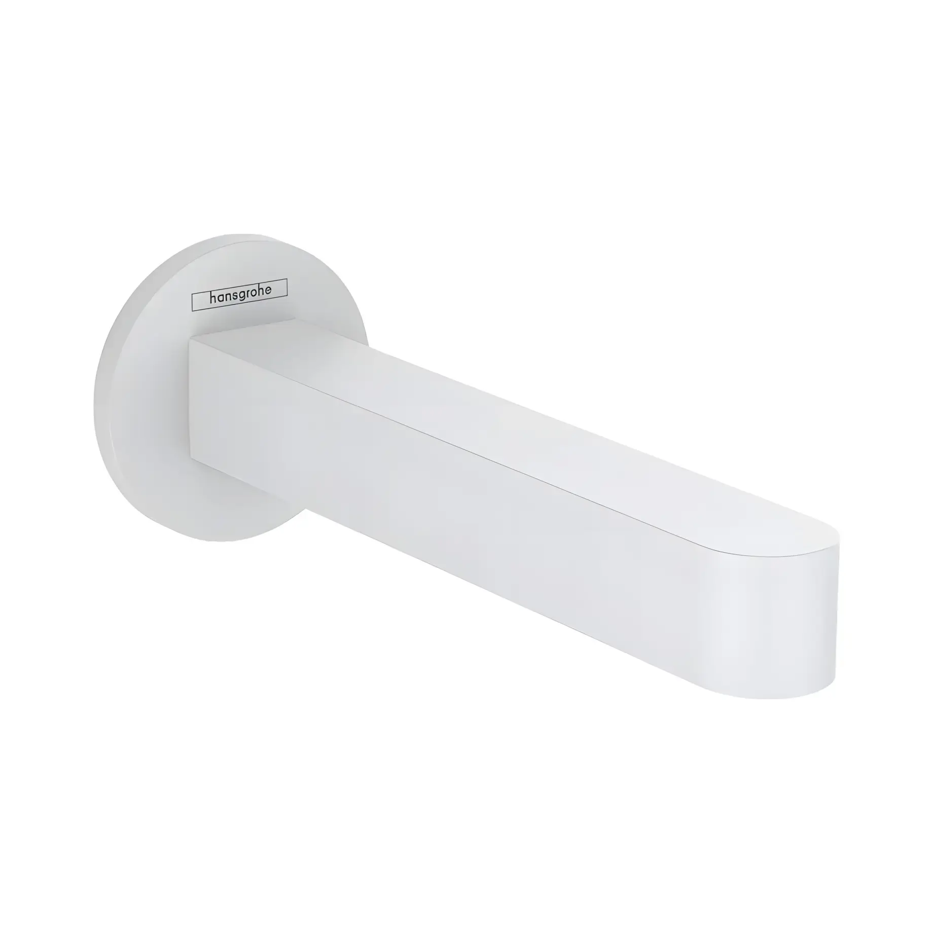 Вилив Finoris Hansgrohe 76410700 White Matt — вид на білому тлі