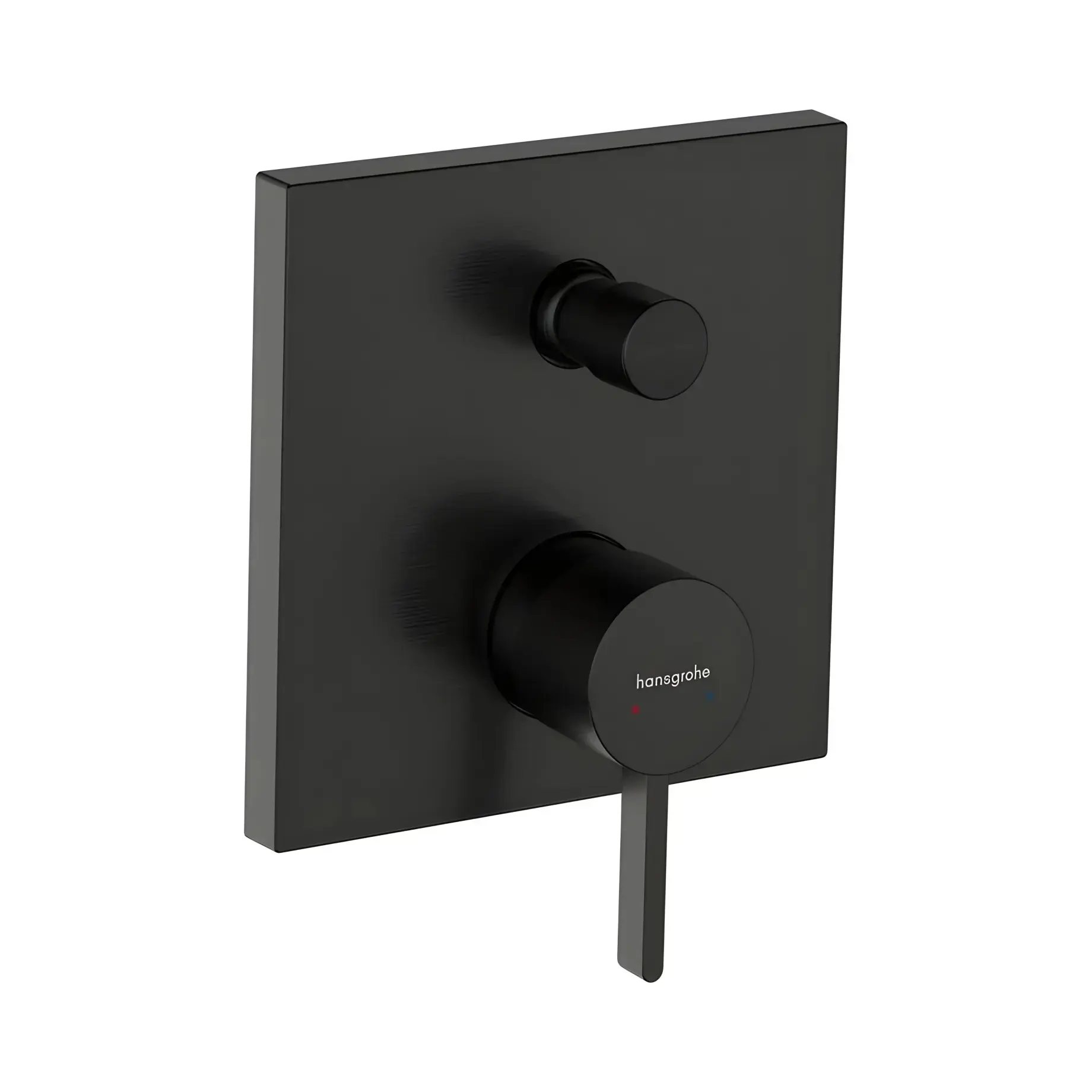 Змішувач для ванни та душу Finoris Hansgrohe 76415340 Brushed Black Chrome — вид на білому тлі