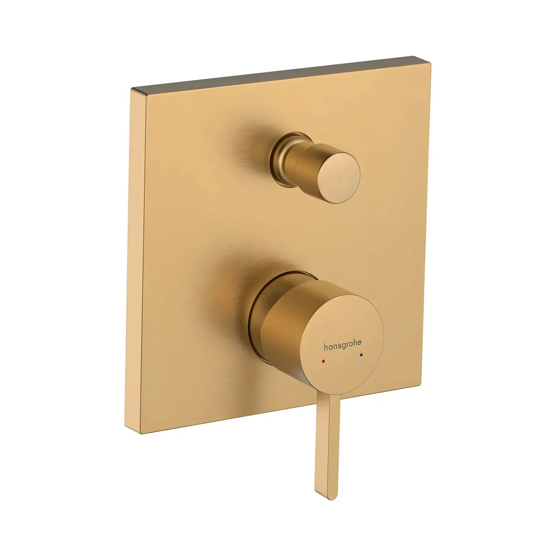 Змішувач для ванни та душу Finoris Hansgrohe 76416140 Brushed Bronze — вид на білому тлі