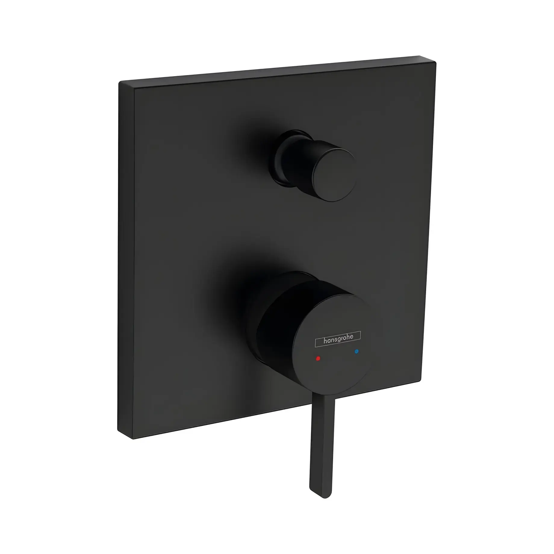 Змішувач для ванни та душу Finoris Hansgrohe 76416670 Matt Black — вид на білому тлі