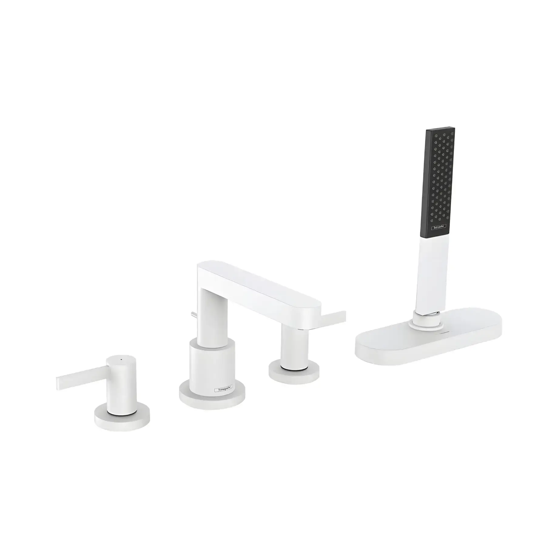 Змішувач для ванни Finoris Hansgrohe 76444700 White Matt — вид на білому тлі