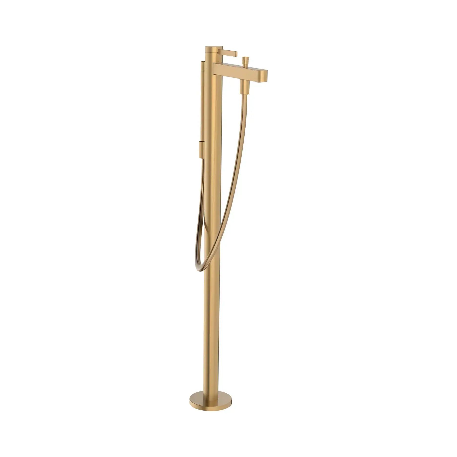 Змішувач для ванни Finoris Hansgrohe 76445140 Brushed Bronze — вид на білому тлі