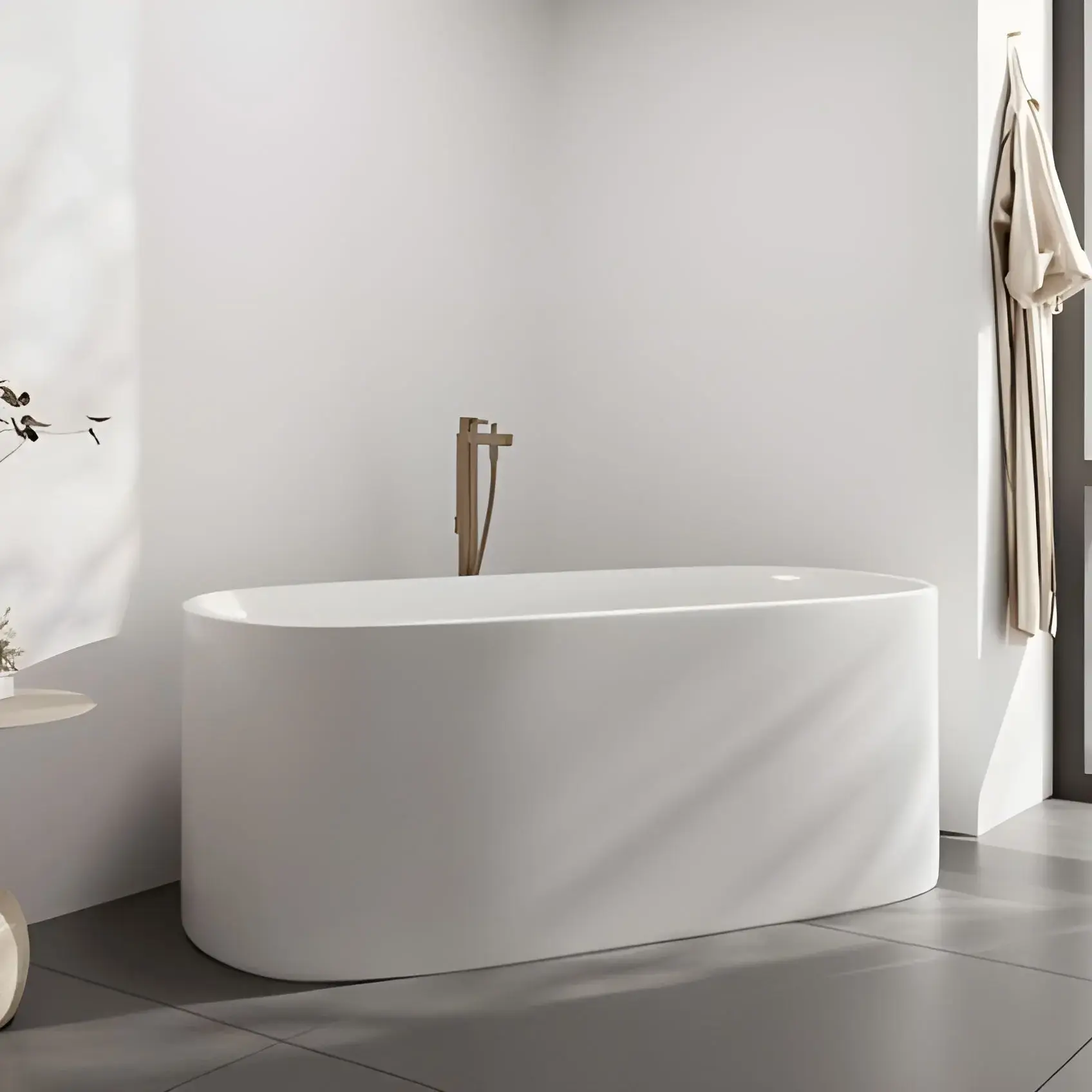 Змішувач для ванни Finoris Hansgrohe 76445140 Brushed Bronze — вид спереду
