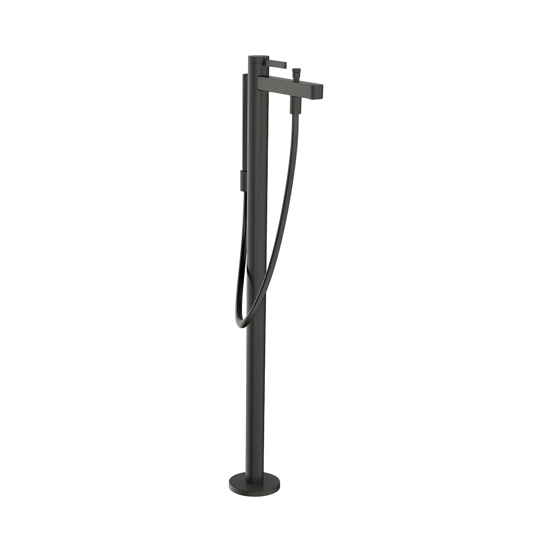 Змішувач для ванни Finoris Hansgrohe 76445340 Brushed Black Chrome — вид на білому тлі