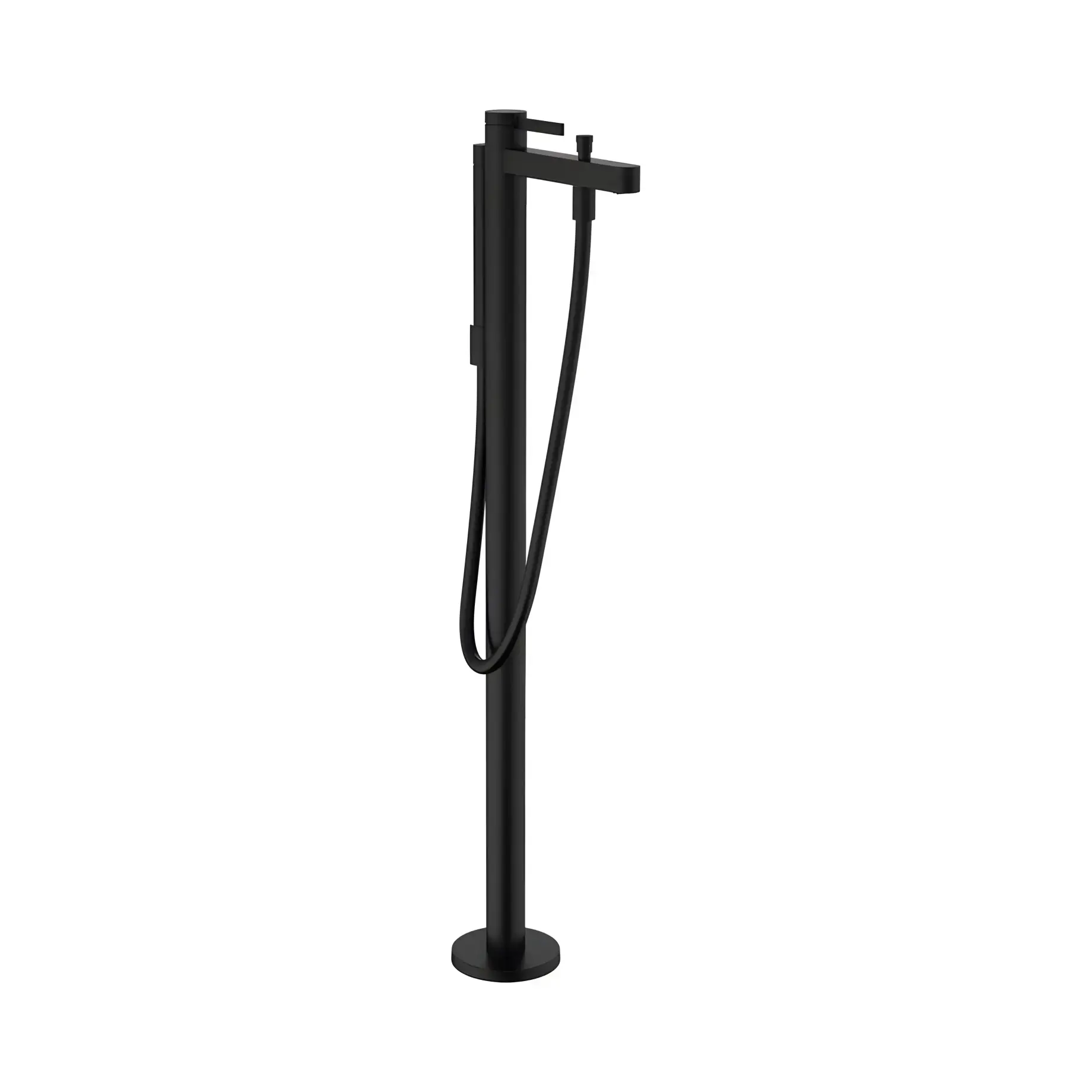 Змішувач для ванни Finoris Hansgrohe 76445670 Matt Black — вид на білому тлі
