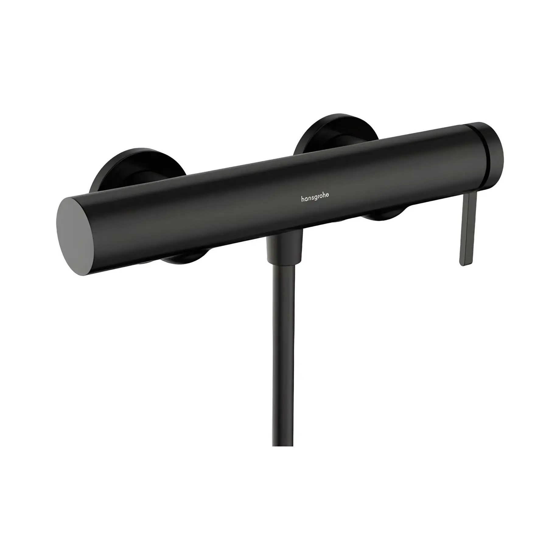 Змішувач для душу Finoris Hansgrohe 76620340 Brushed Black Chrome — вид на білому тлі