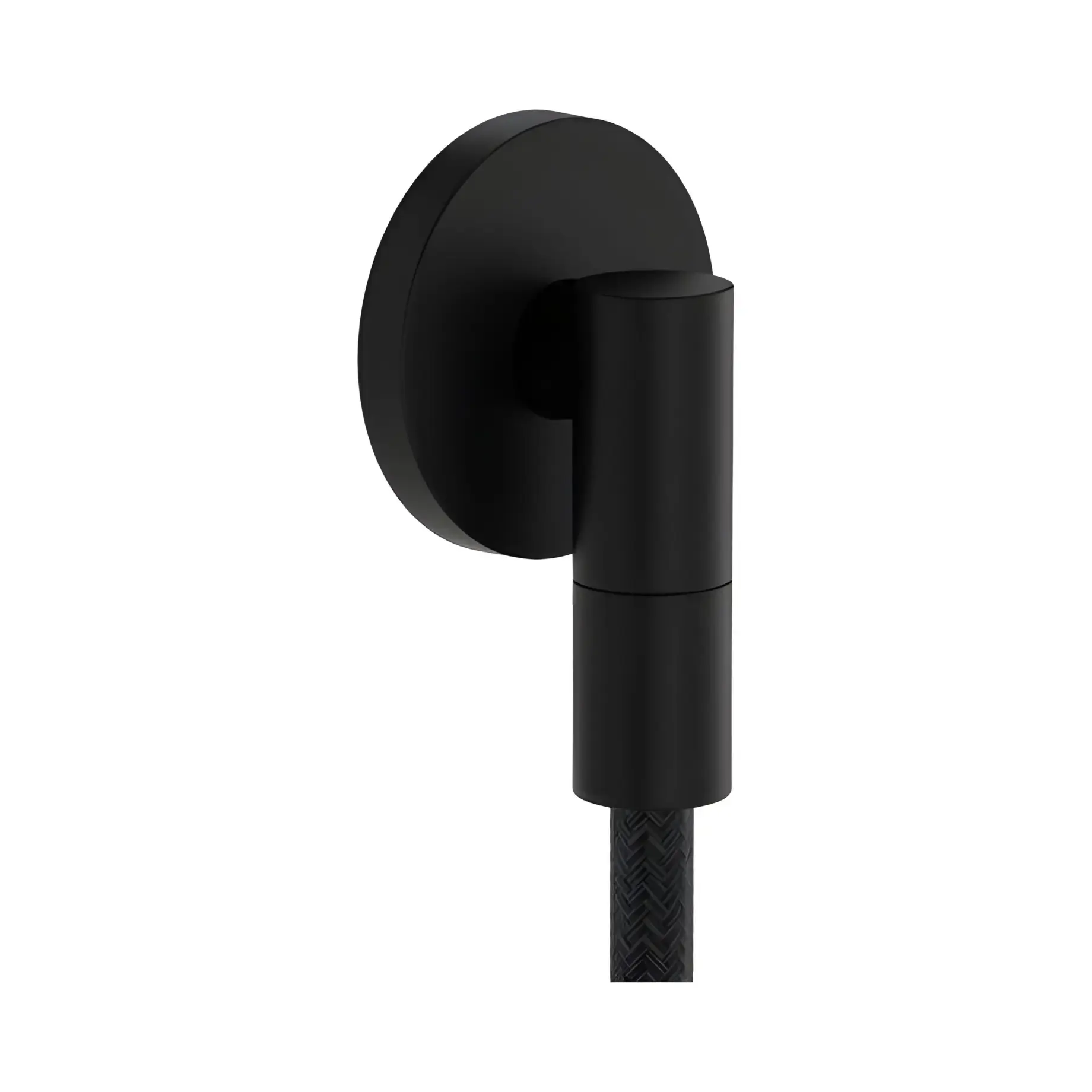 Шлангове під'єднання FixFit Fine S Hansgrohe 28882670 Matt Black — вид на білому тлі