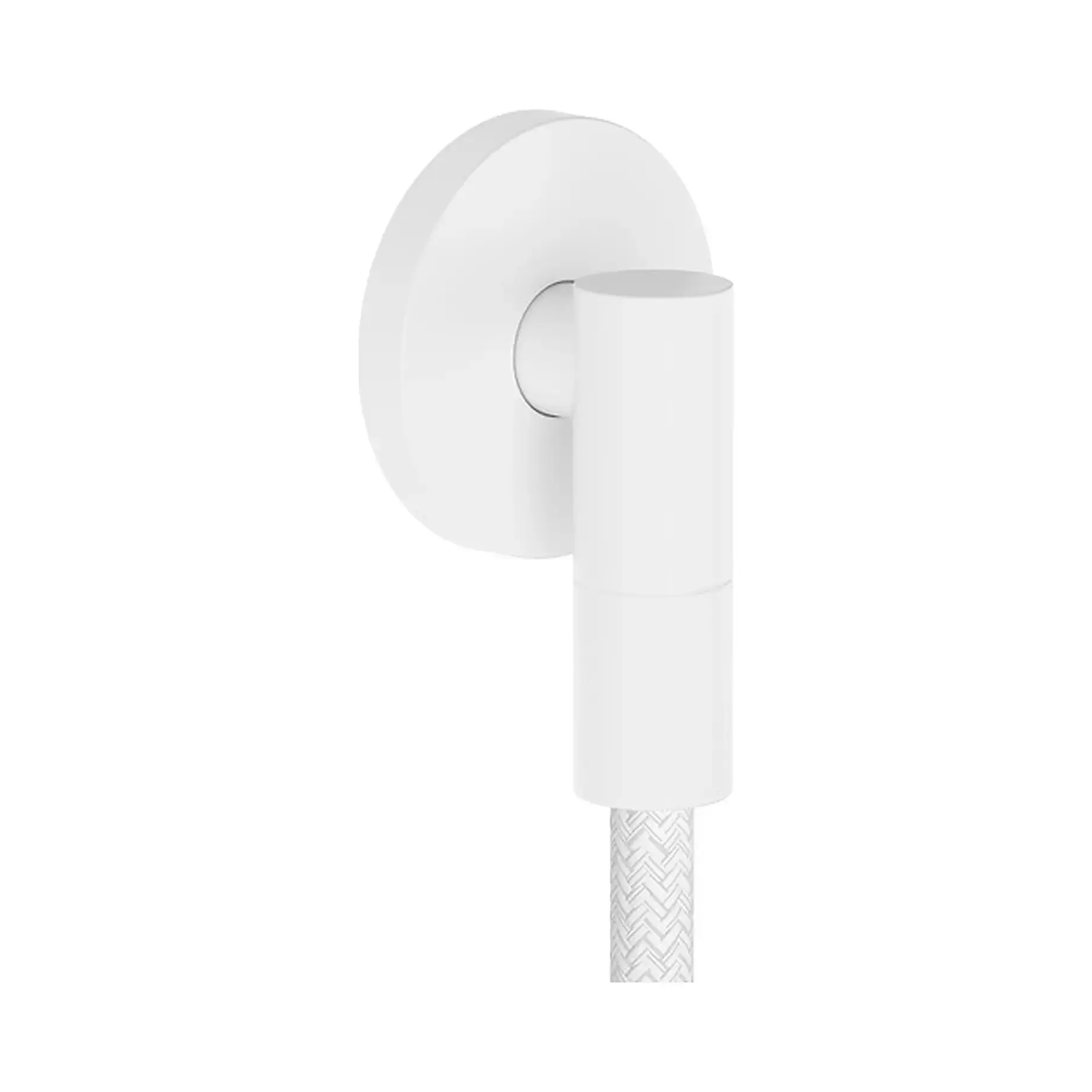 Шлангове під'єднання FixFit Fine S Hansgrohe 28882700 Matt White — вид на білому тлі