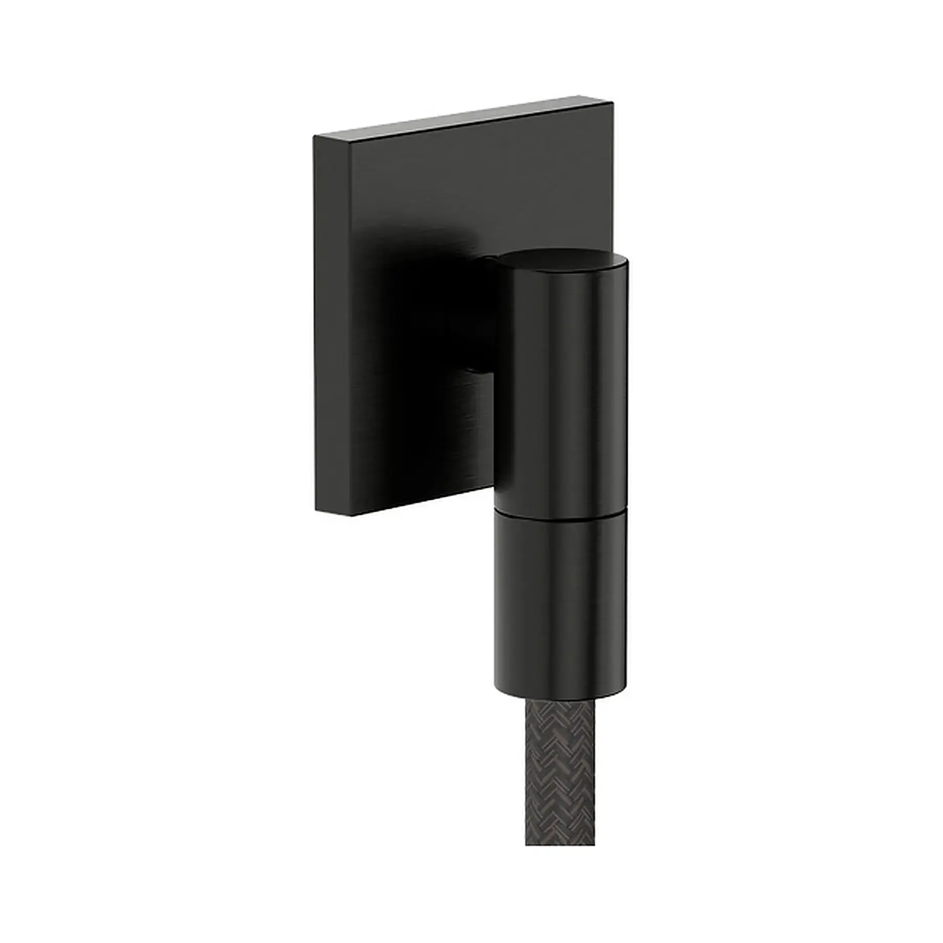 Шлангове під'єднання FixFit Fine E Hansgrohe 28883340 Brushed Black Chrome — вид на білому тлі