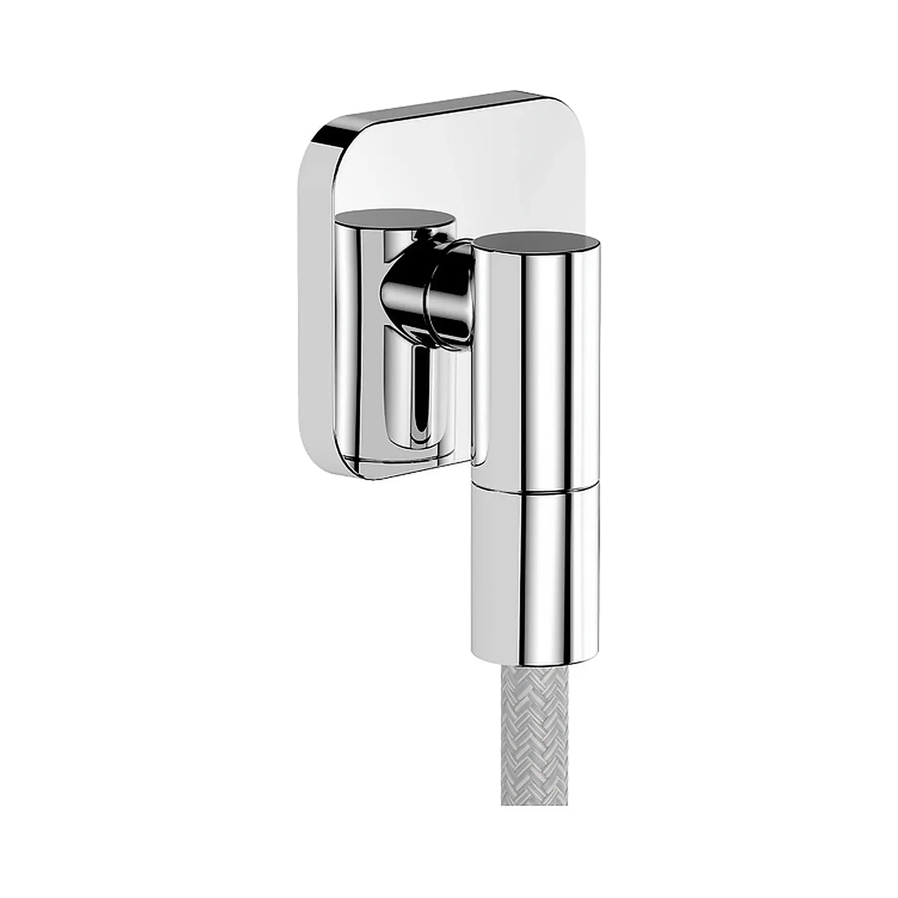 Шлангове під'єднання FixFit Fine Q Hansgrohe 28884000 Chrome — вид на білому тлі