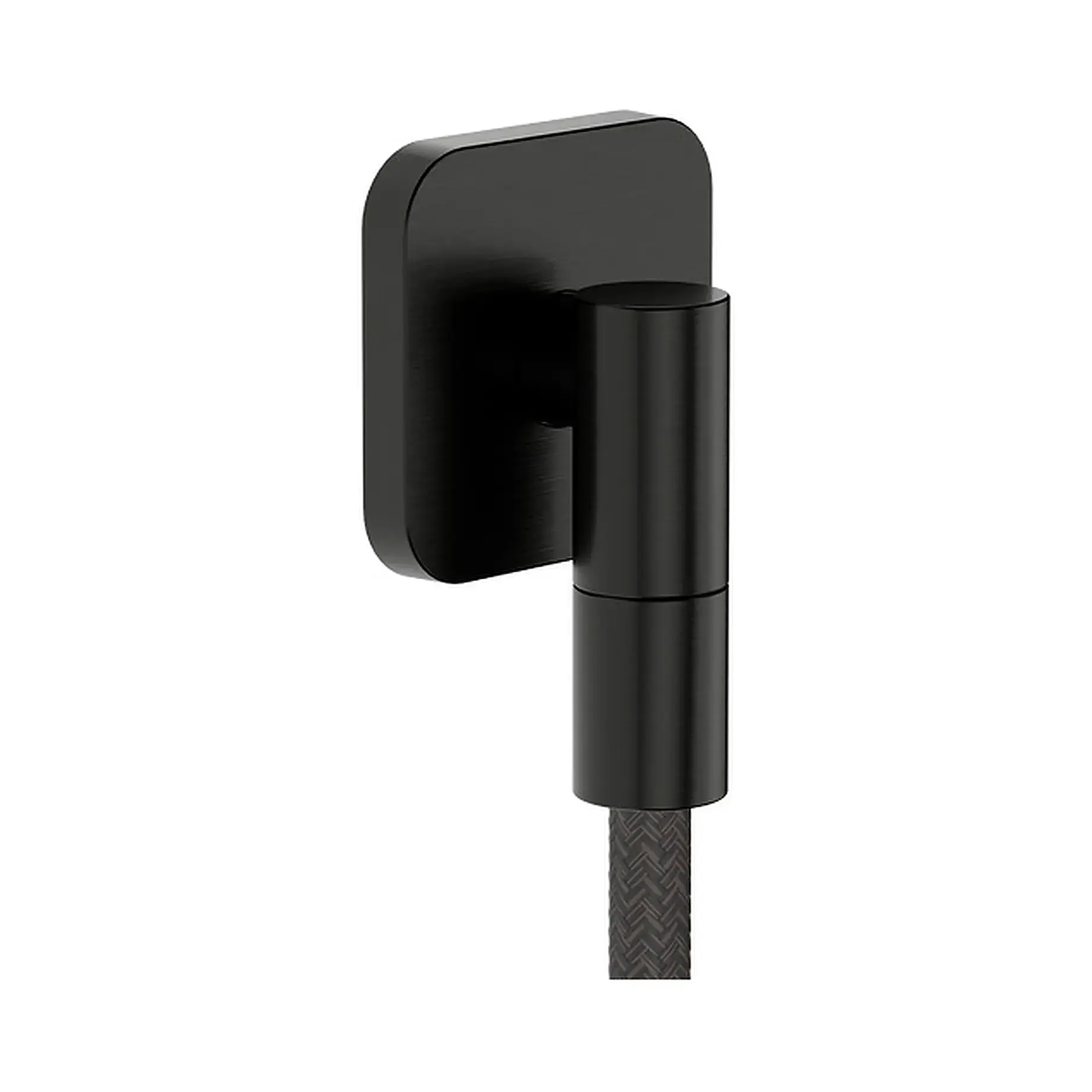 Шлангове під'єднання FixFit Fine Q Hansgrohe 28884340 Brushed Black Chrome — вид на білому тлі