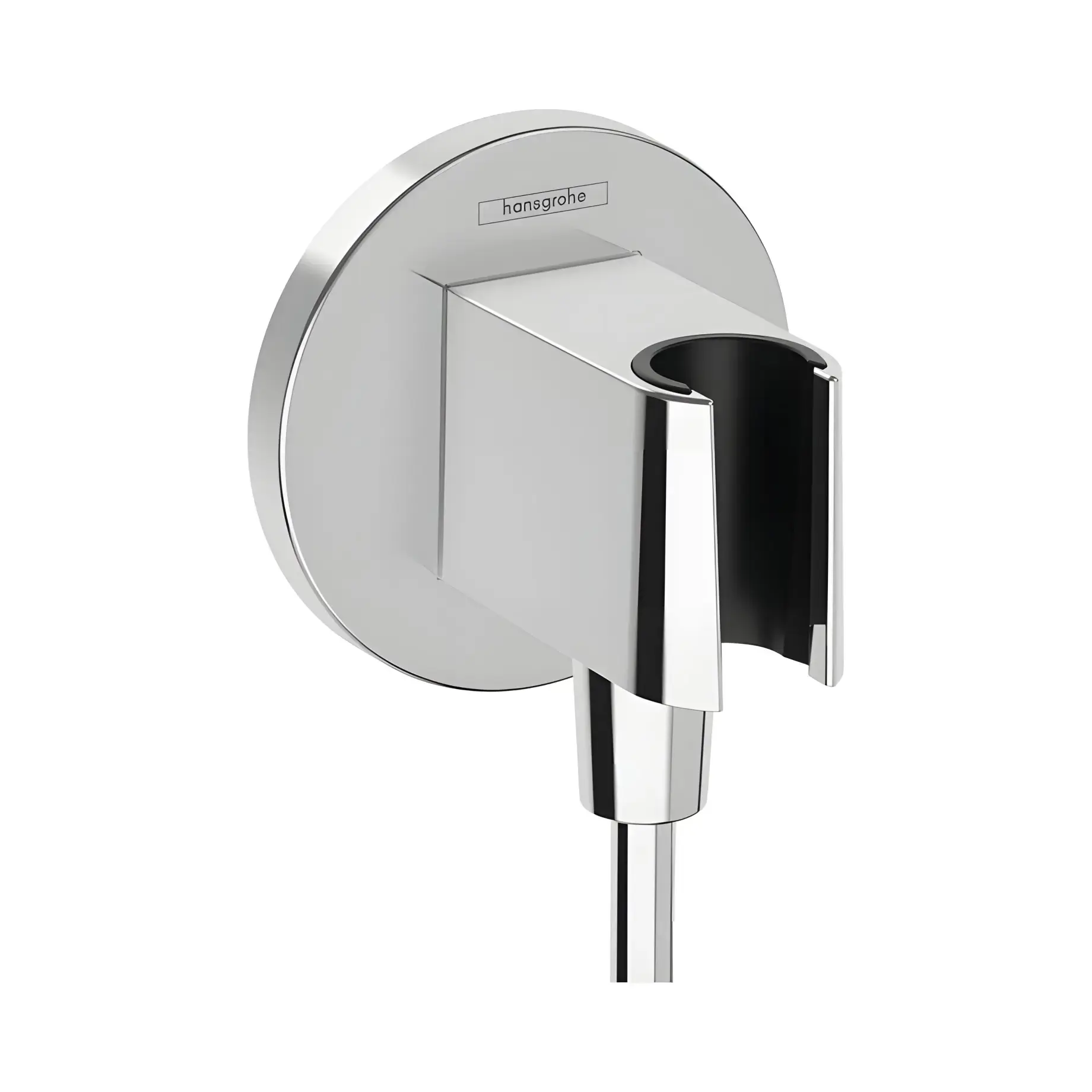 Шлангове під'єднання з тримачем FixFit Porter S Hansgrohe 26888000 Chrome — вид на білому тлі