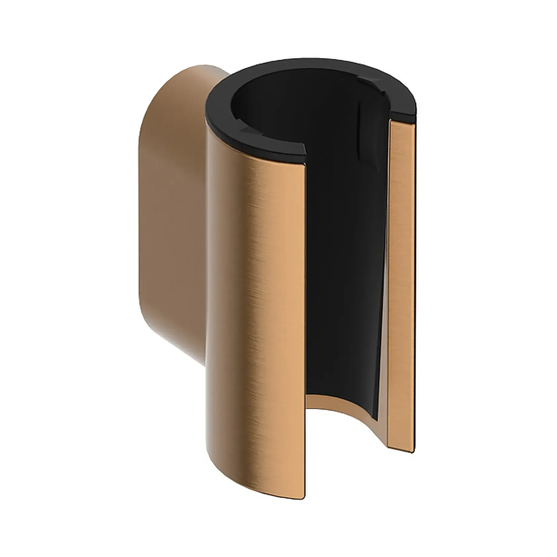 Тримач для ручного душу Porter Fine Hansgrohe 28885140 Brushed Bronze — вид на білому тлі