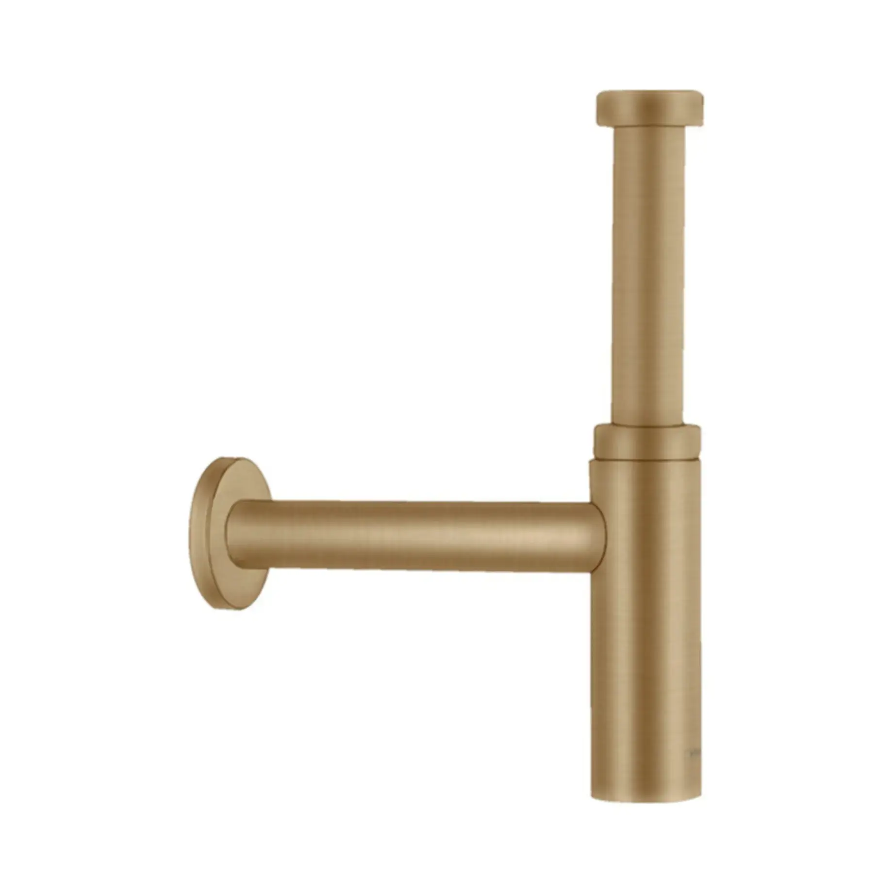 Сифон для раковины Flowstar S Hansgrohe 52105140 Brushed Bronze — вид на білому тлі
