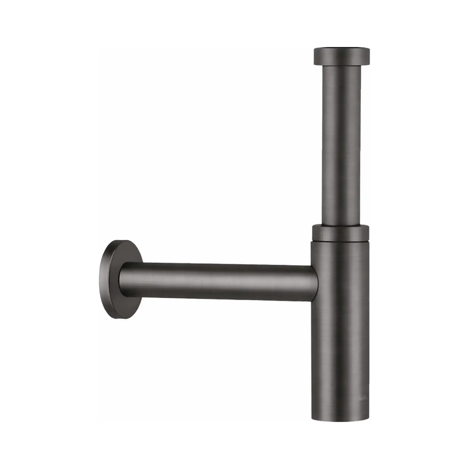 Сифон для раковини Flowstar S Hansgrohe 52105340 Brushed Black Chrome — вид на білому тлі