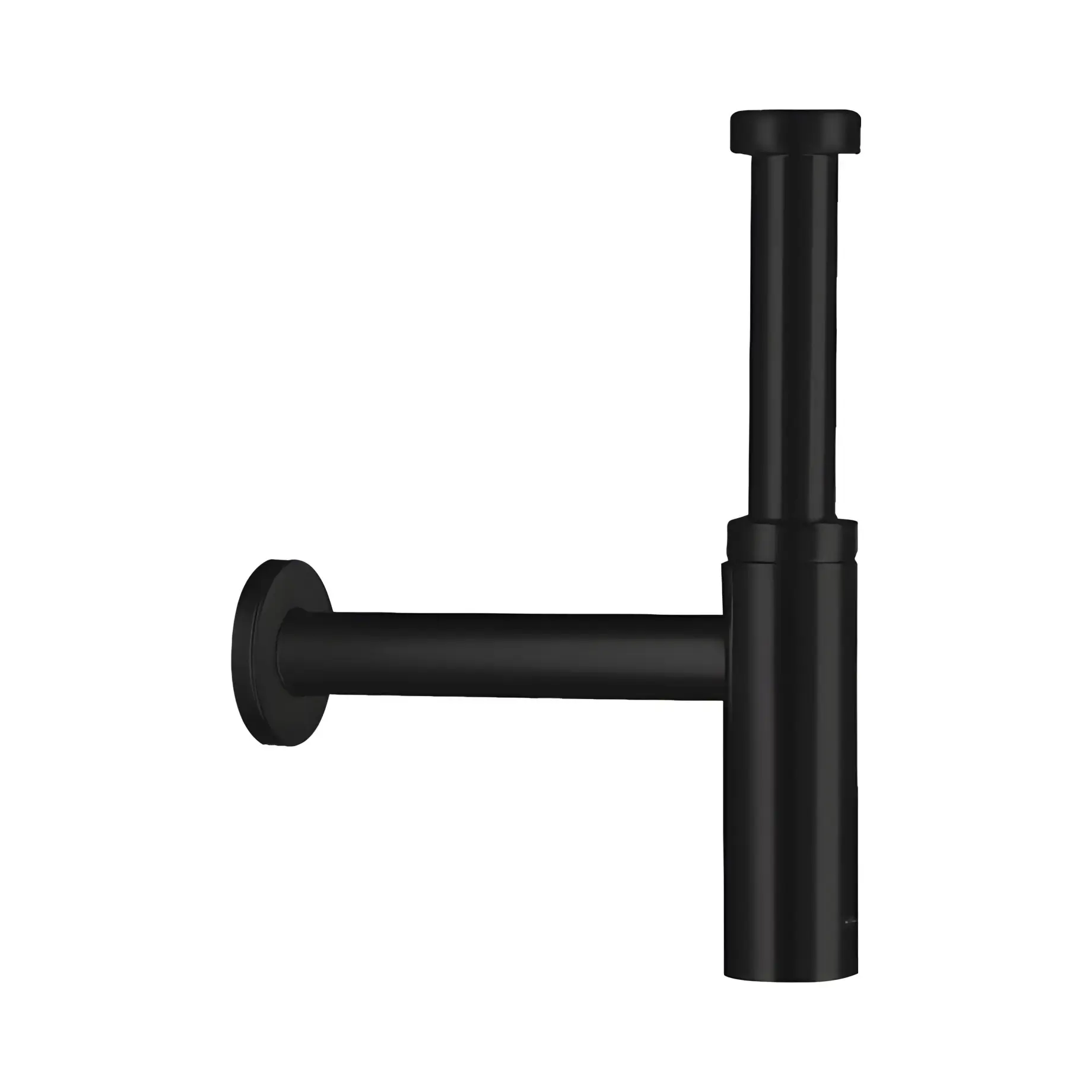 Сифон для раковини Flowstar S Hansgrohe 52105670 Matt Black — вид на білому тлі