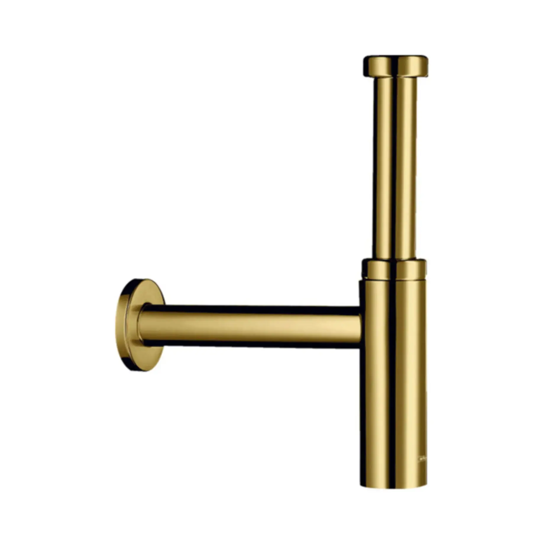 Сифон для раковини Flowstar S Hansgrohe 52105990 Polished Gold Optic — вид на білому тлі