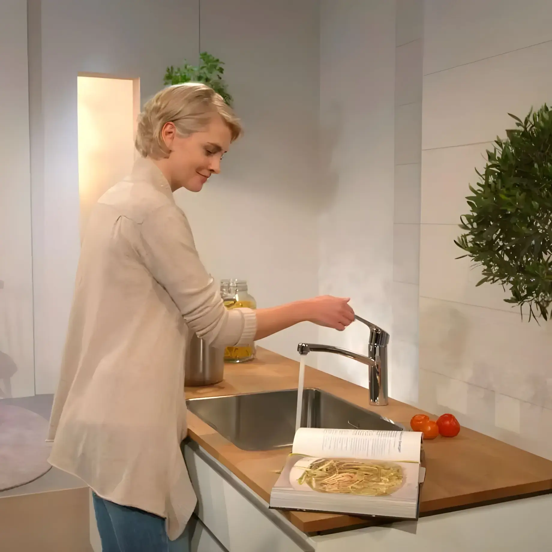 Змішувач для кухні Focus M41 Hansgrohe 31806000 Chrome — бічний ракурс