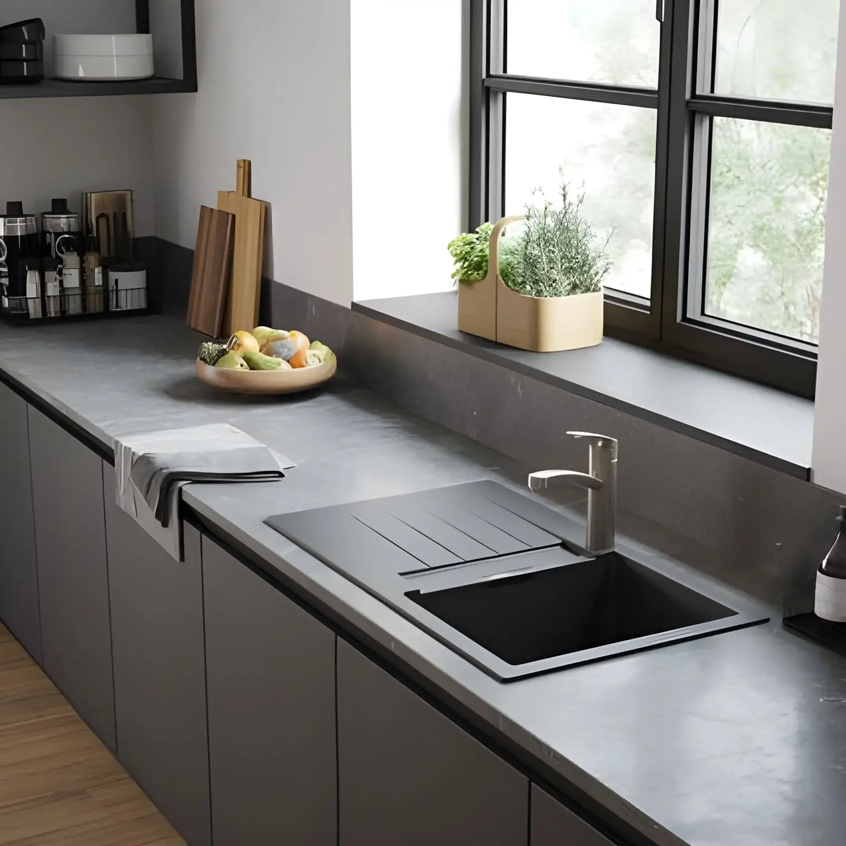 Змішувач для кухні Focus M41 Hansgrohe 31806800 Stainless Steel Finish — вид спереду