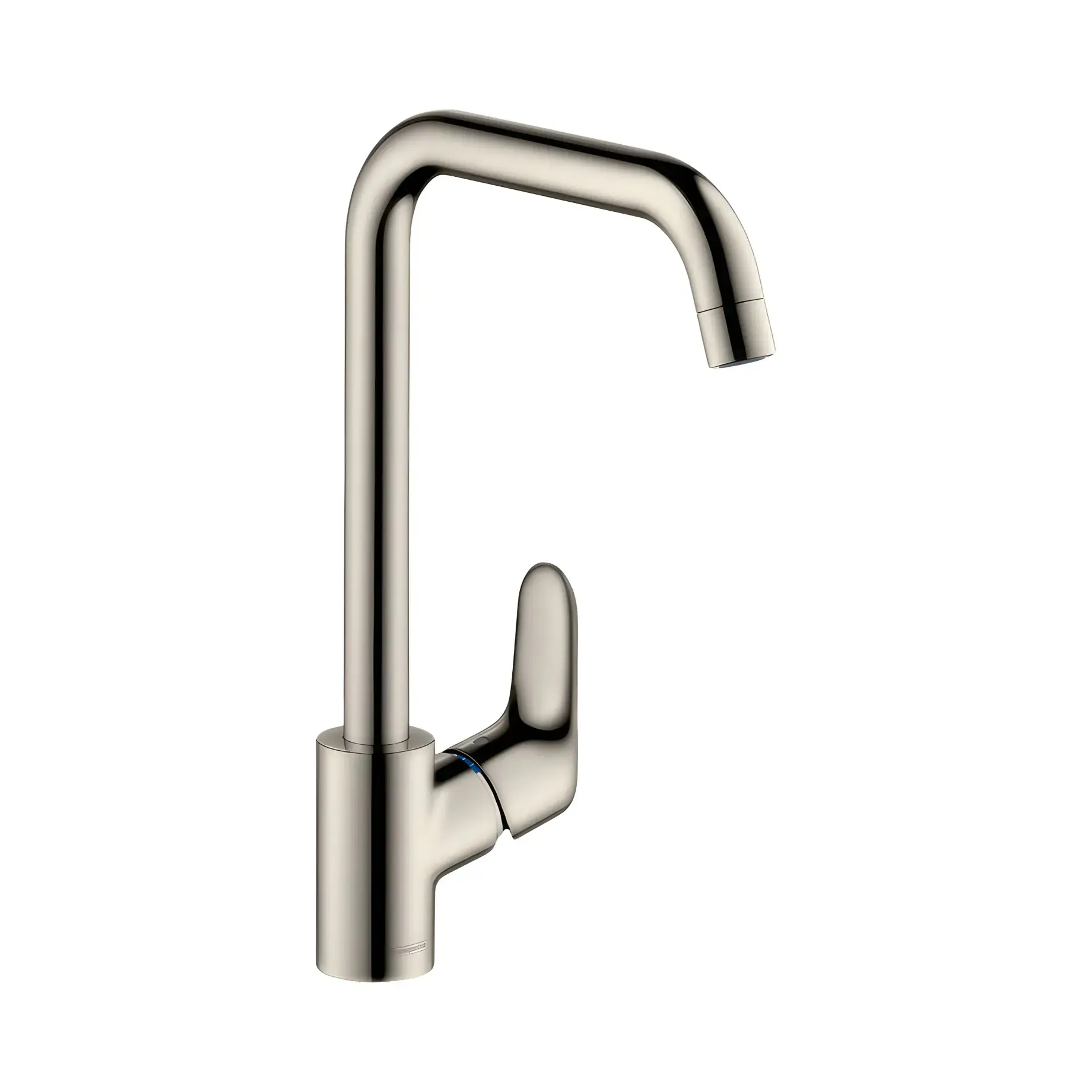 Змішувач для кухні Focus M41 Hansgrohe 31820800 Stainless Steel Finish — вид на білому тлі