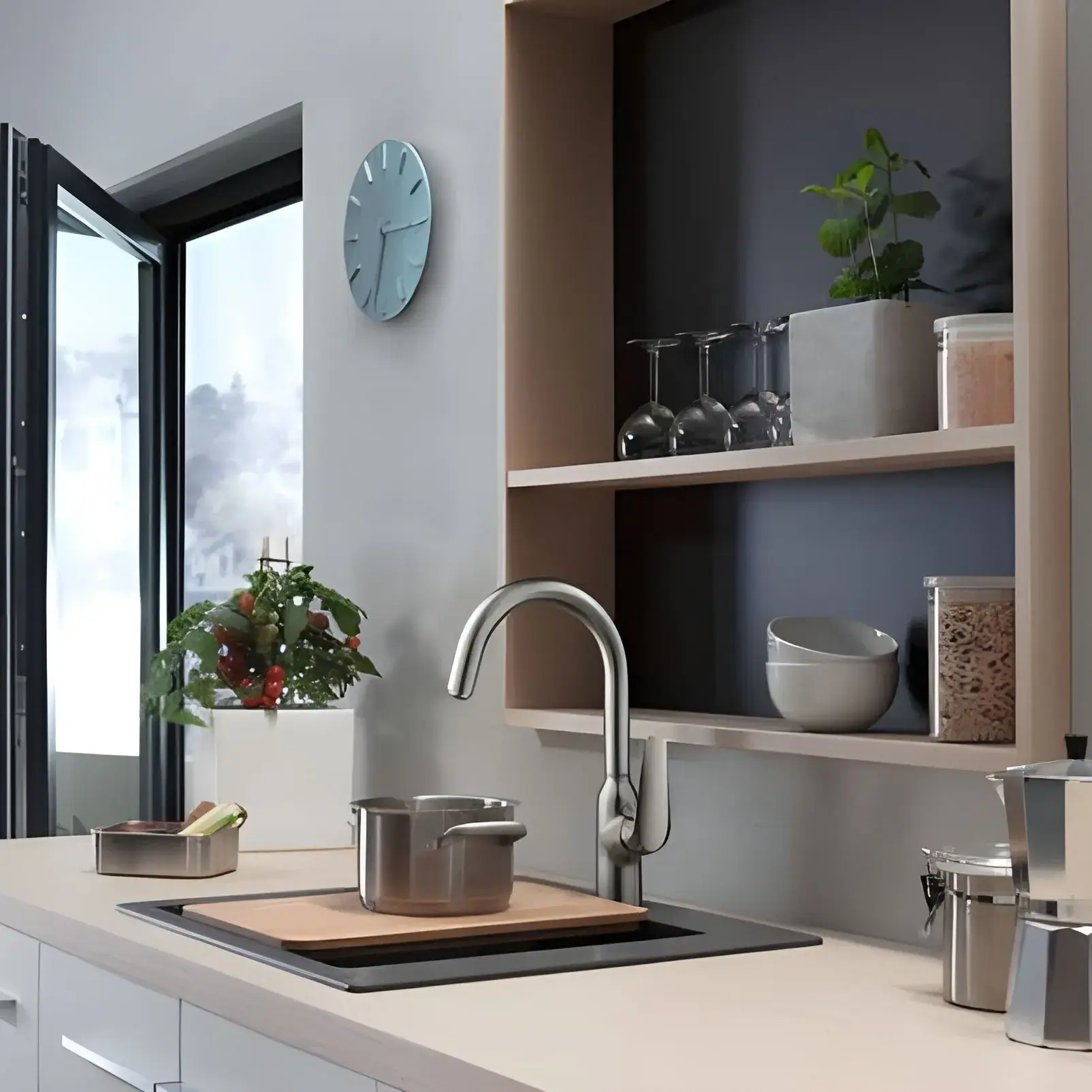 Смеситель для кухни Focus M42 Hansgrohe 71802800 — вид спереди