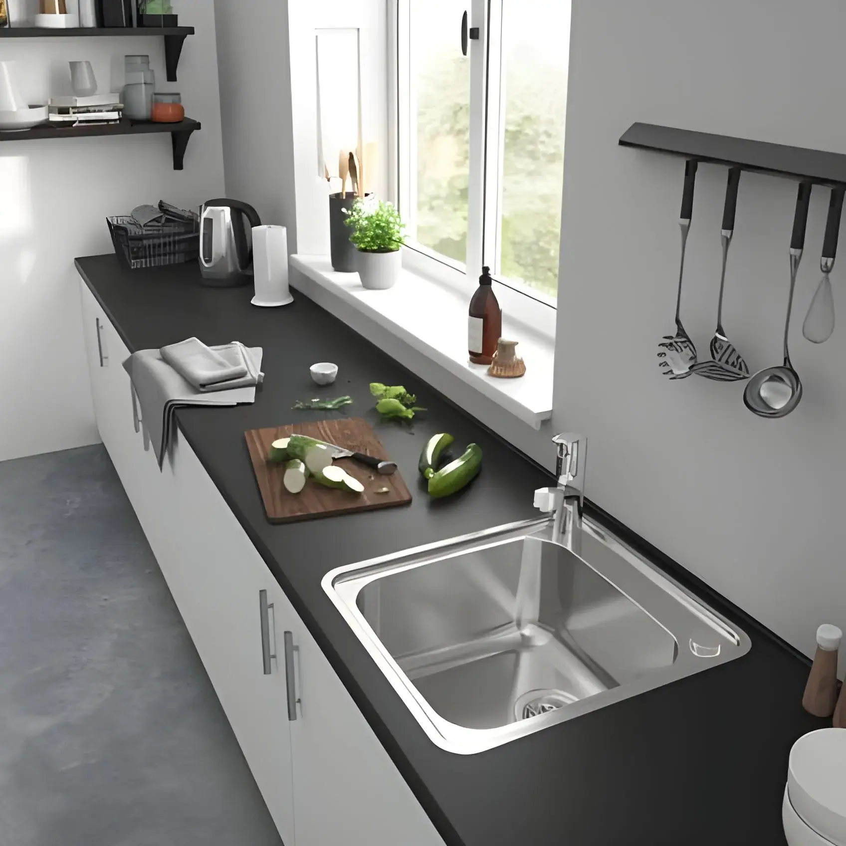 Змішувач для кухні Focus M42 Hansgrohe 71814000 Chrome — вид ззаду