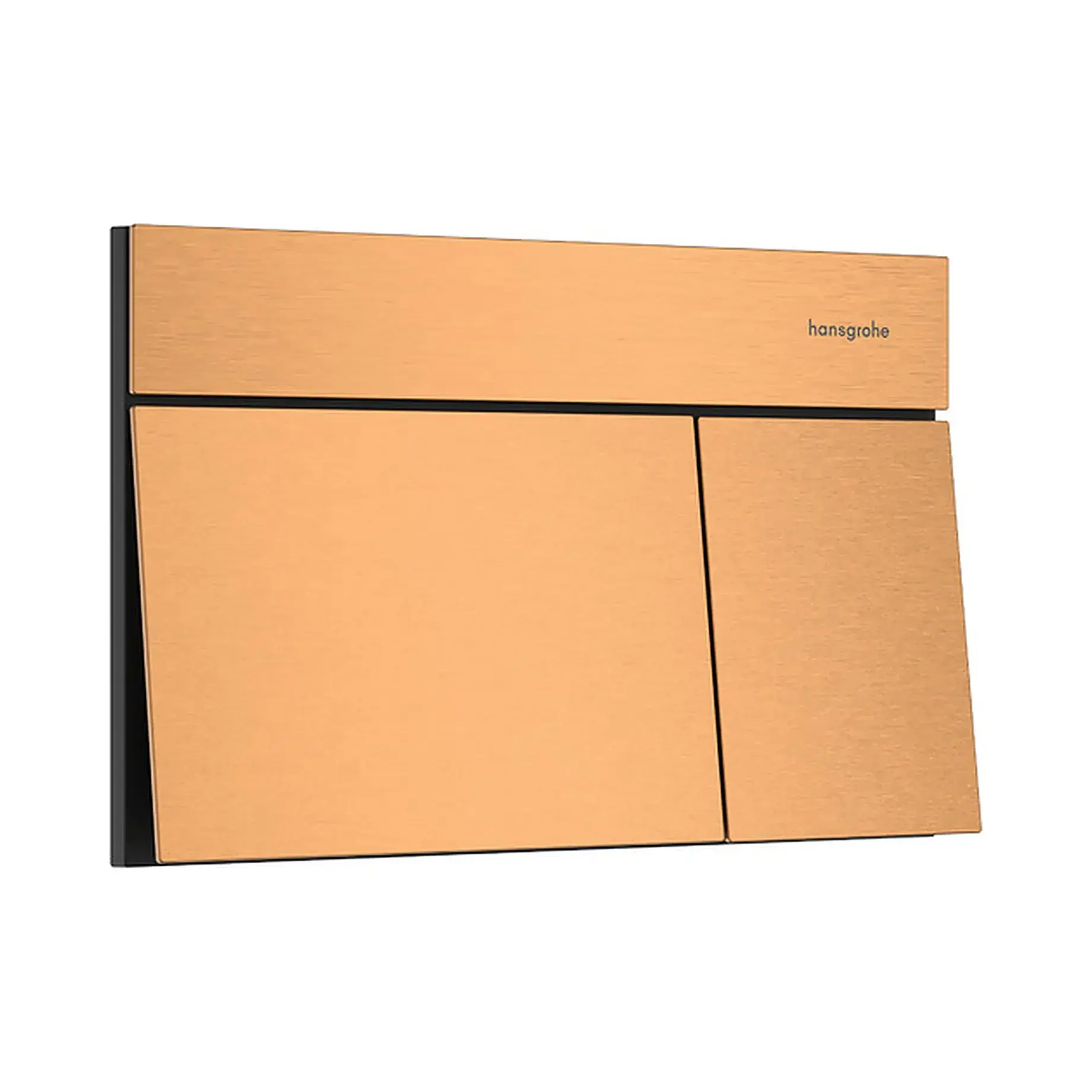 Змивна клавіша iFrame Element E Hansgrohe 66003140 Brushed Bronze — вид на білому тлі