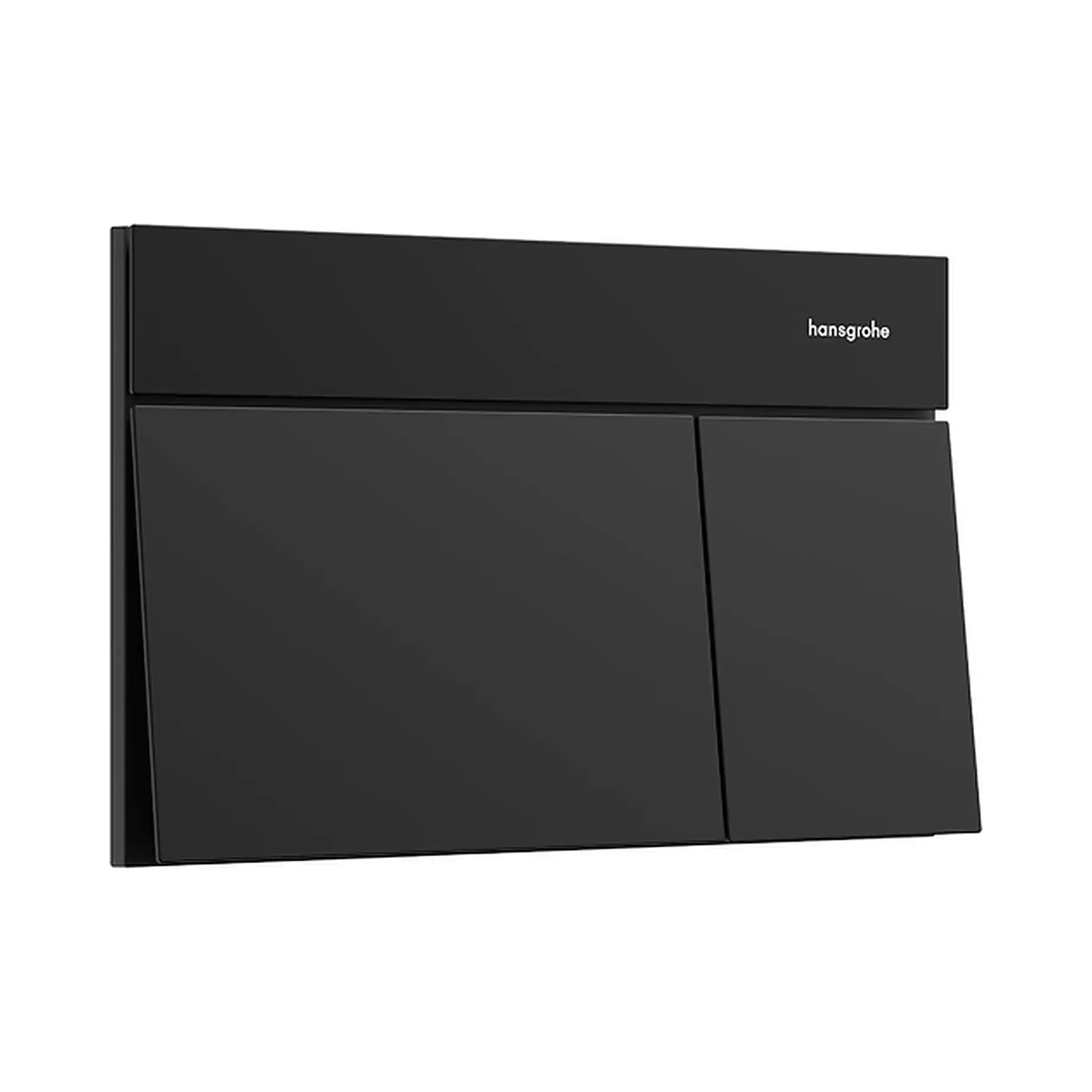 Змивна клавіша iFrame Element E Hansgrohe 66003670 Matt Black 23 х 15 х 2.8 см — вид на білому тлі