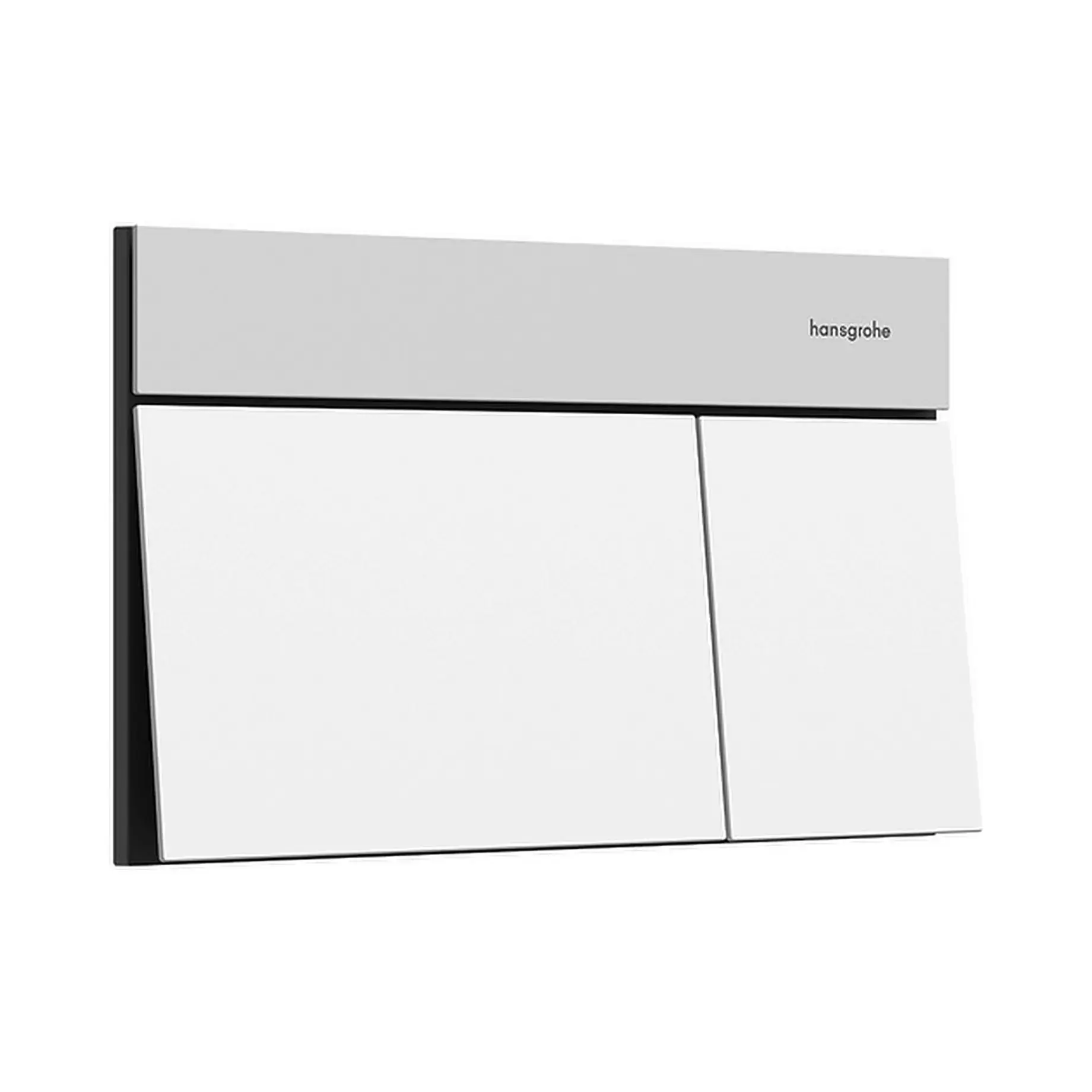 Змивна клавіша iFrame Element E Hansgrohe 66003700 White Matt 23 х 15 х 2.8 см — вид на білому тлі