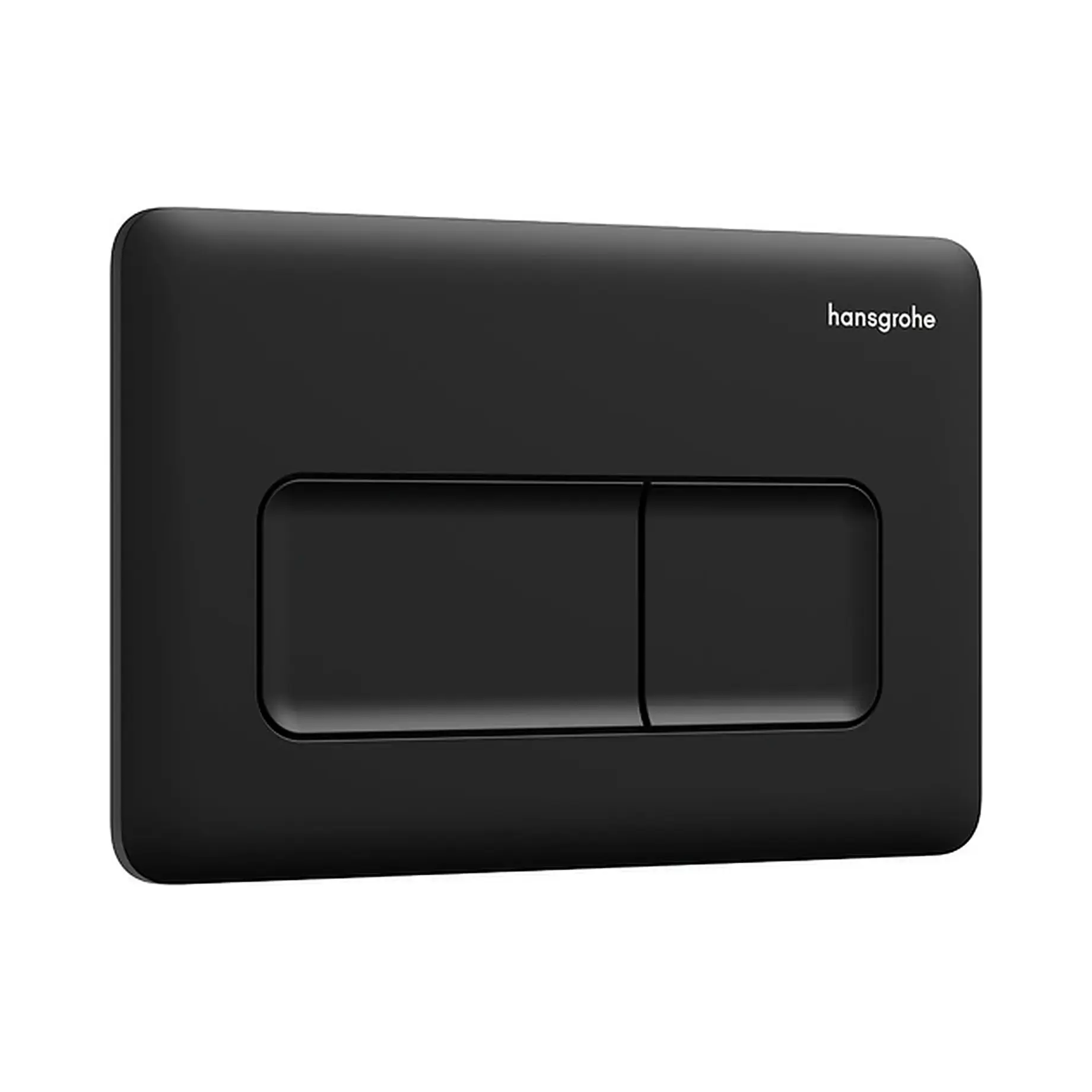 Змивна клавіша iFrame Original Q Hansgrohe 66001670 Matt Black 23 х 15 х 0.9 см — вид на білому тлі
