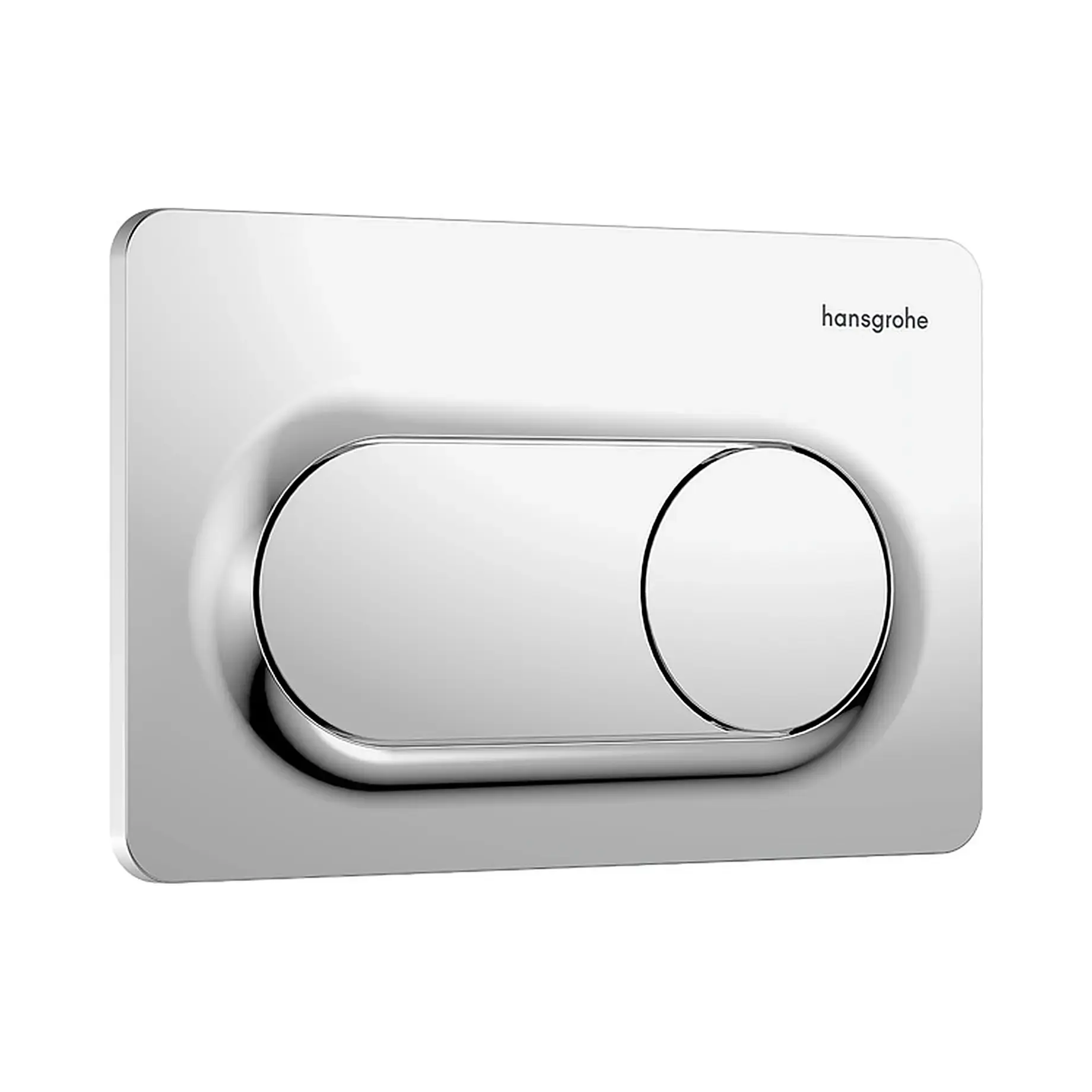 Змивна клавіша iFrame Original S Hansgrohe 66002000 Chrome 23 х 15 х 1.2 см — вид на білому тлі