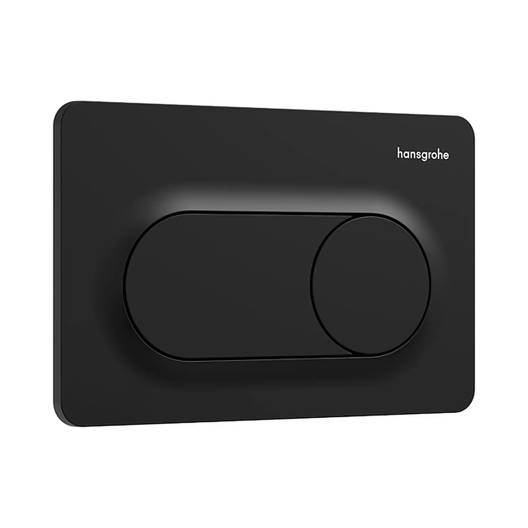 Змивна клавіша iFrame Original S Hansgrohe 66002670 Matt Black 23 х 15 х 1.2 см — вид на білому тлі