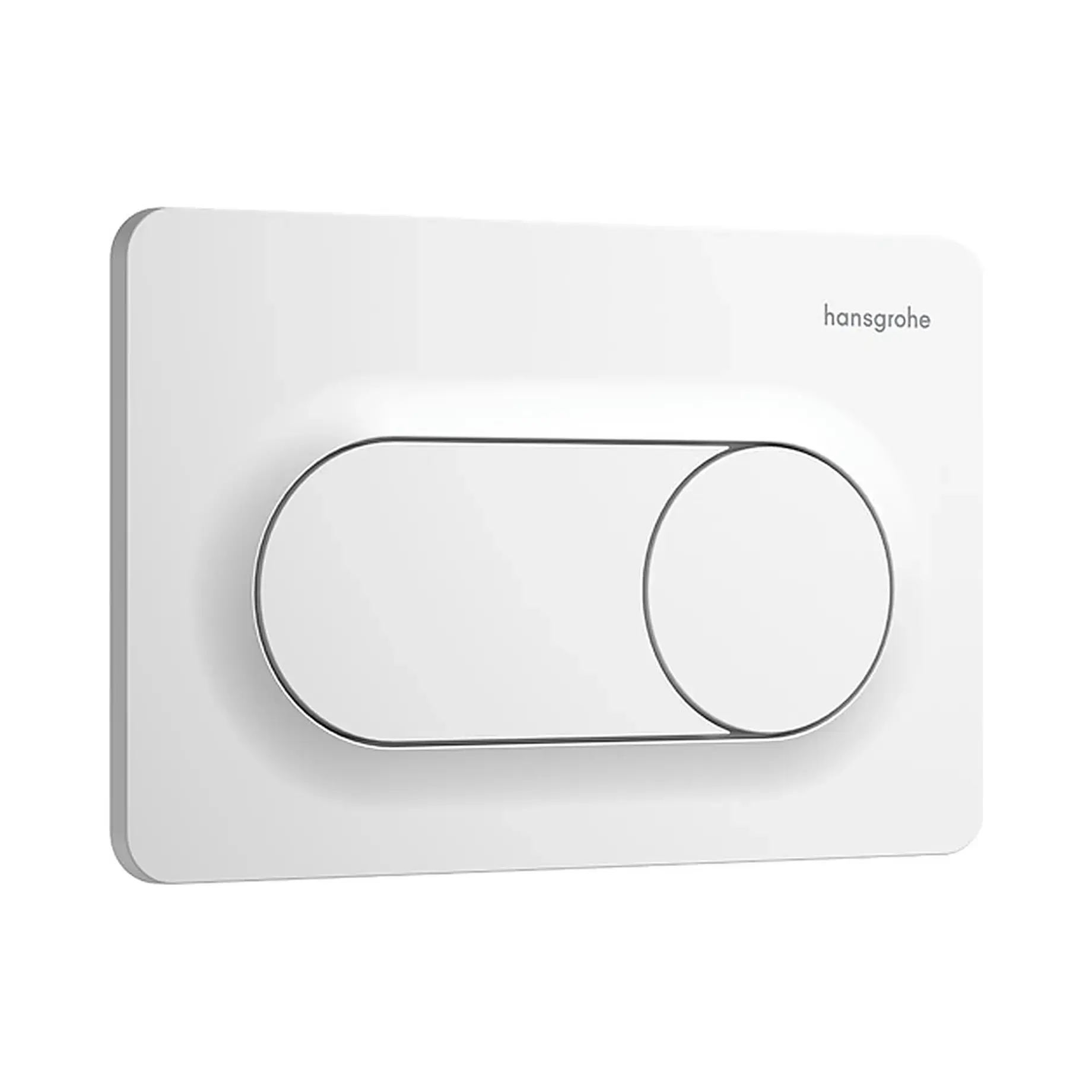 Змивна клавіша iFrame Original S Hansgrohe 66002700 White Matt 23 х 15 х 1.2 см — вид на білому тлі